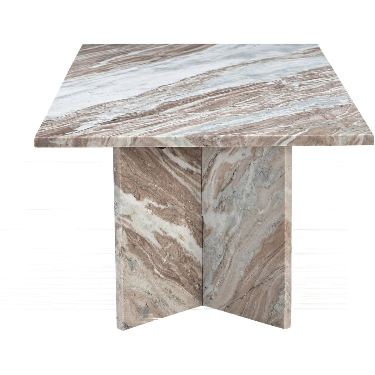 Verona Brown Genuine Marble Coffee Table