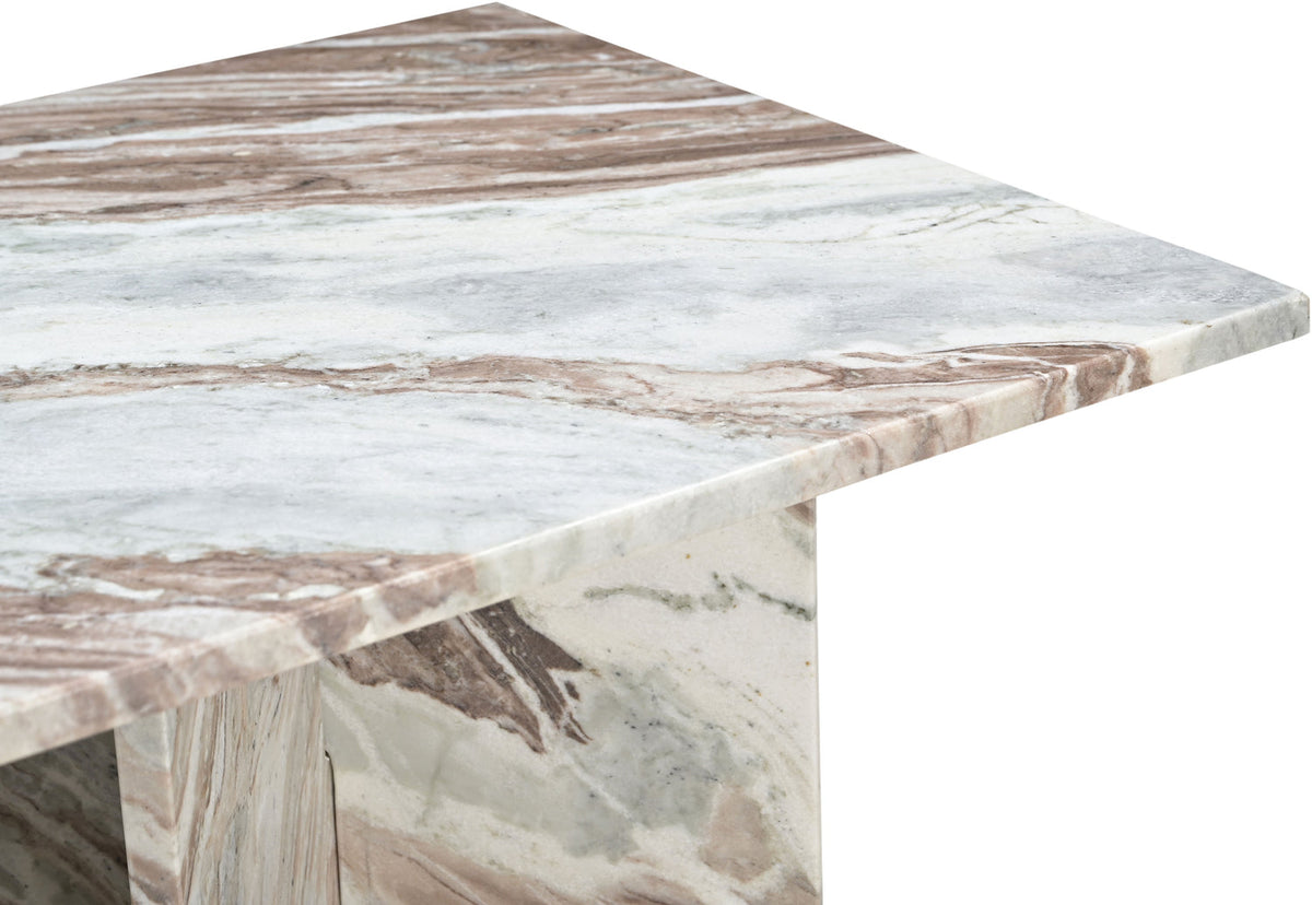 Verona Brown Genuine Marble Coffee Table