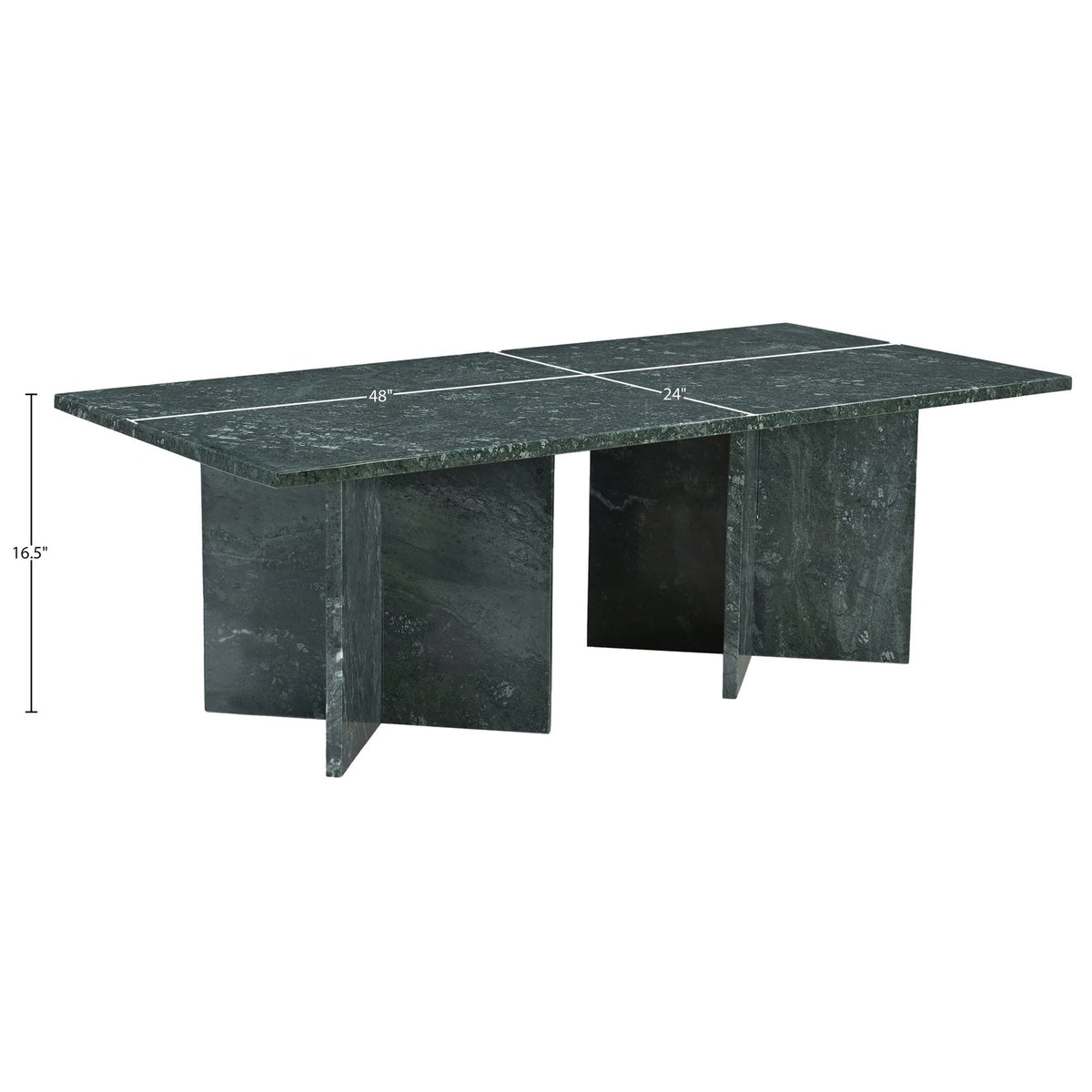 Verona Green Genuine Marble Coffee Table