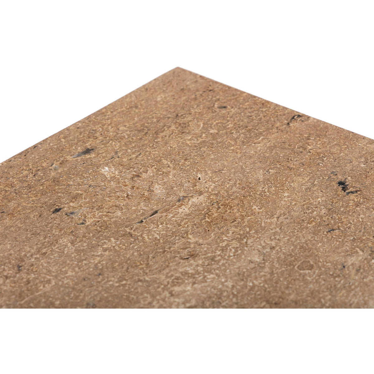 Verona Natural Travertine End Table Set of 2