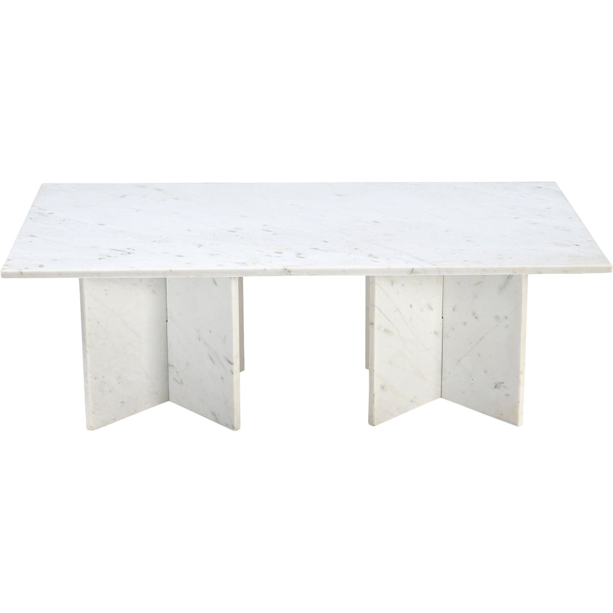 Verona White Genuine Marble Coffee Table