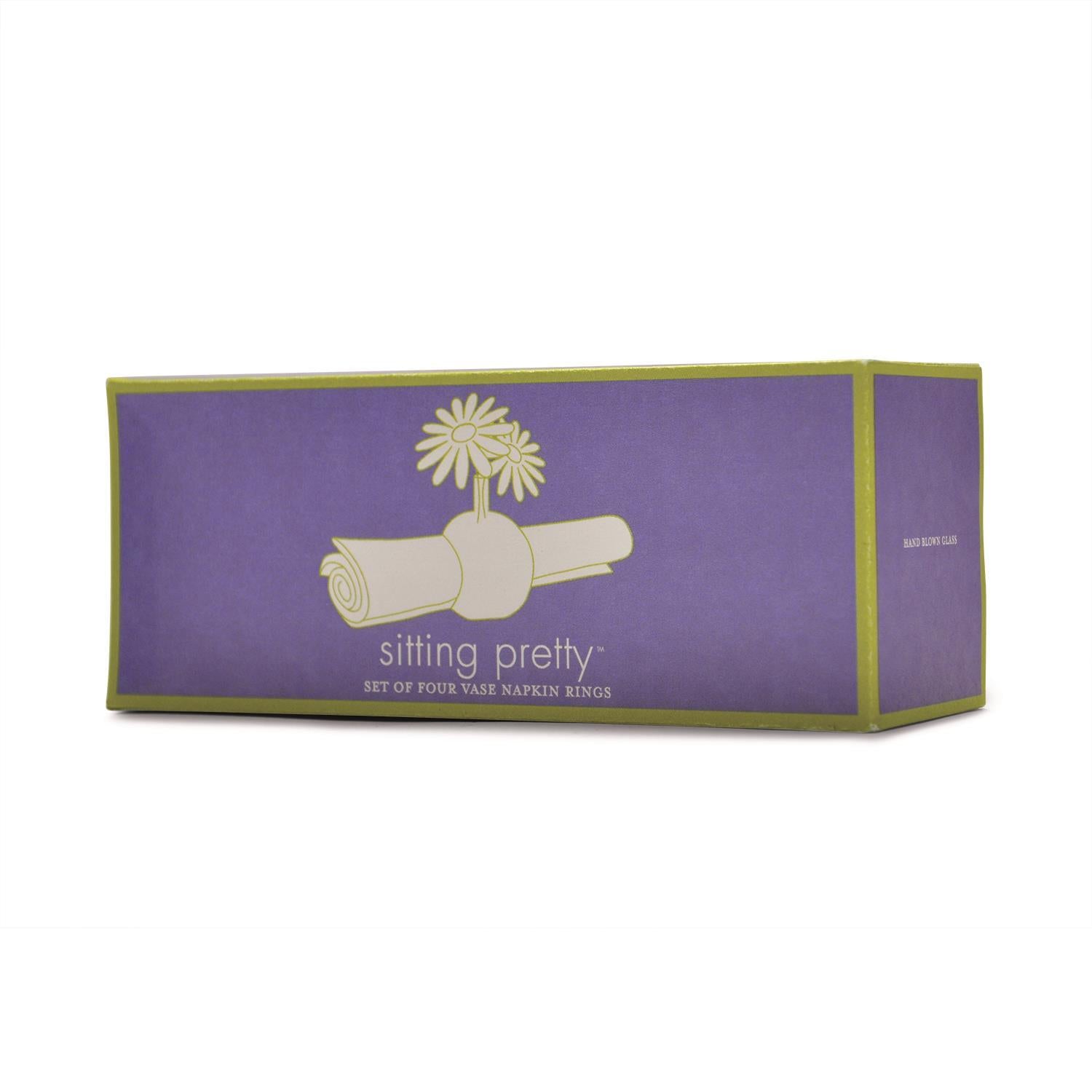 Sitting Pretty Bud Vase/Napkin Ring Set of 4