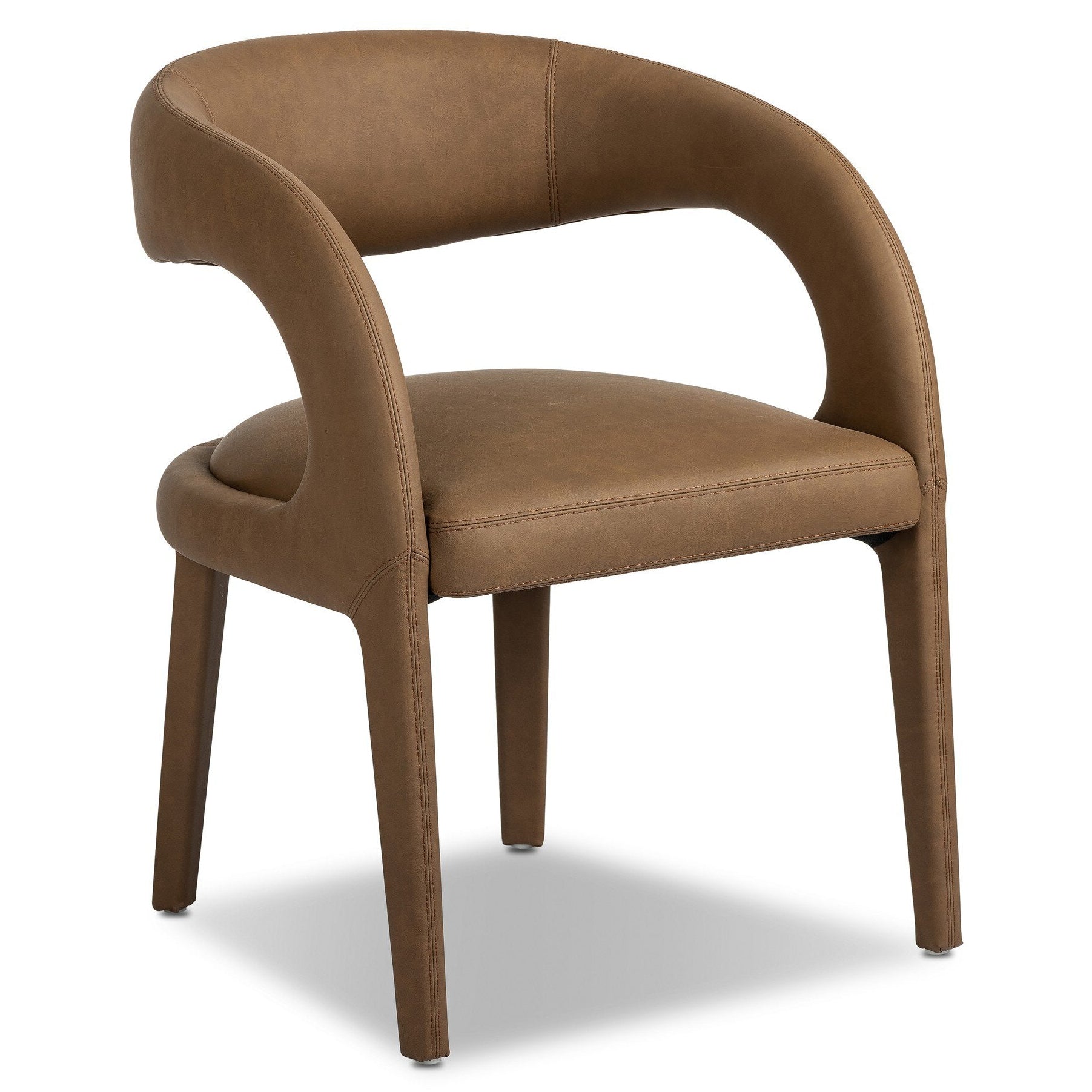 Four Hands Hawkins Maestro Cigar Dining Chair in Maestro Cigar