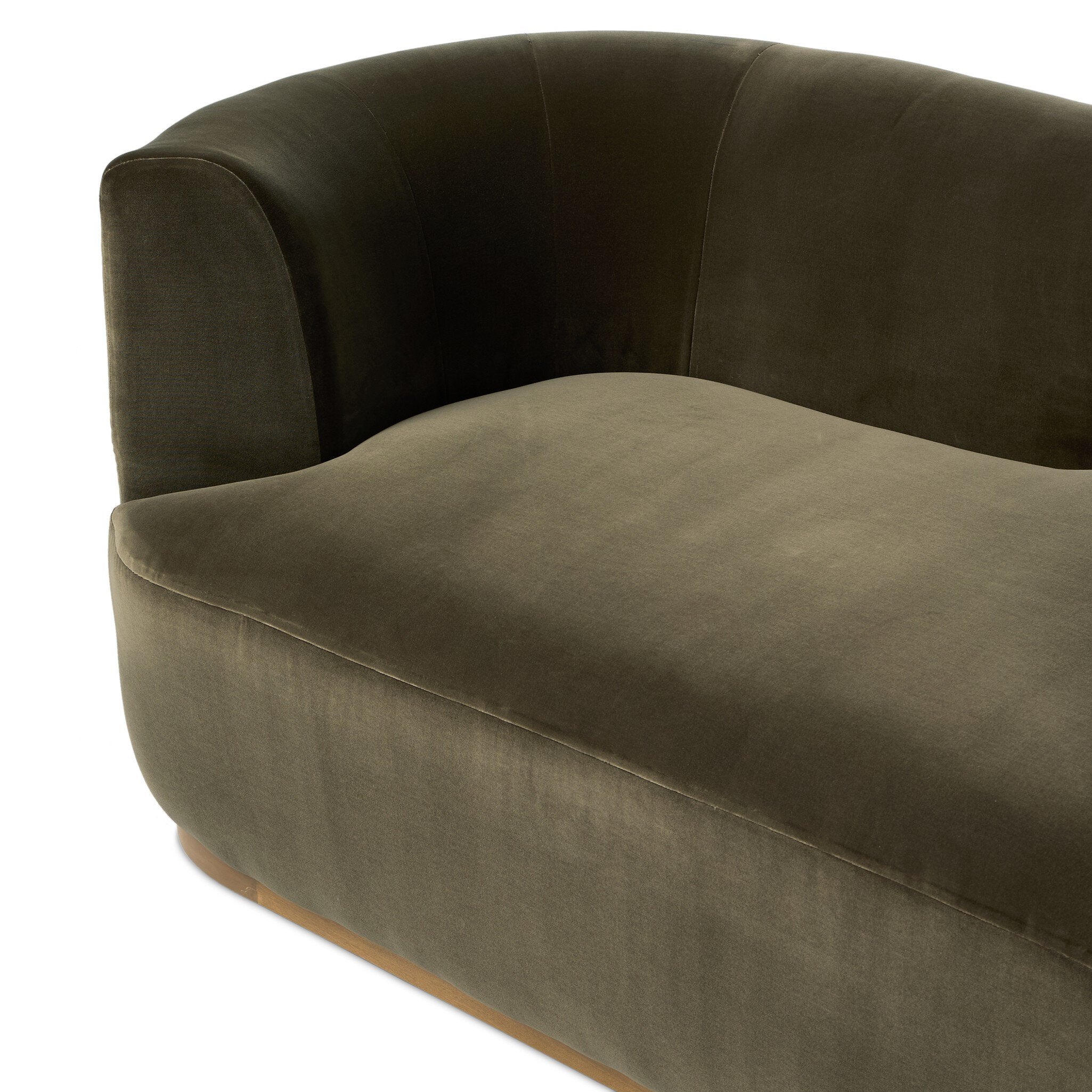 Four Hands Deandra Surrey Olive Tete A Tete Chaise detail view 7