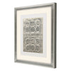 Willett Concentric in Pearl White Framed Art