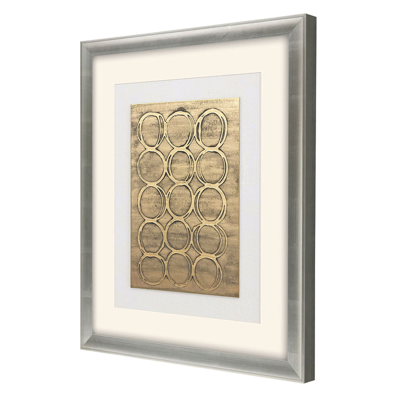 Willett Concentric in Champagne Framed Art