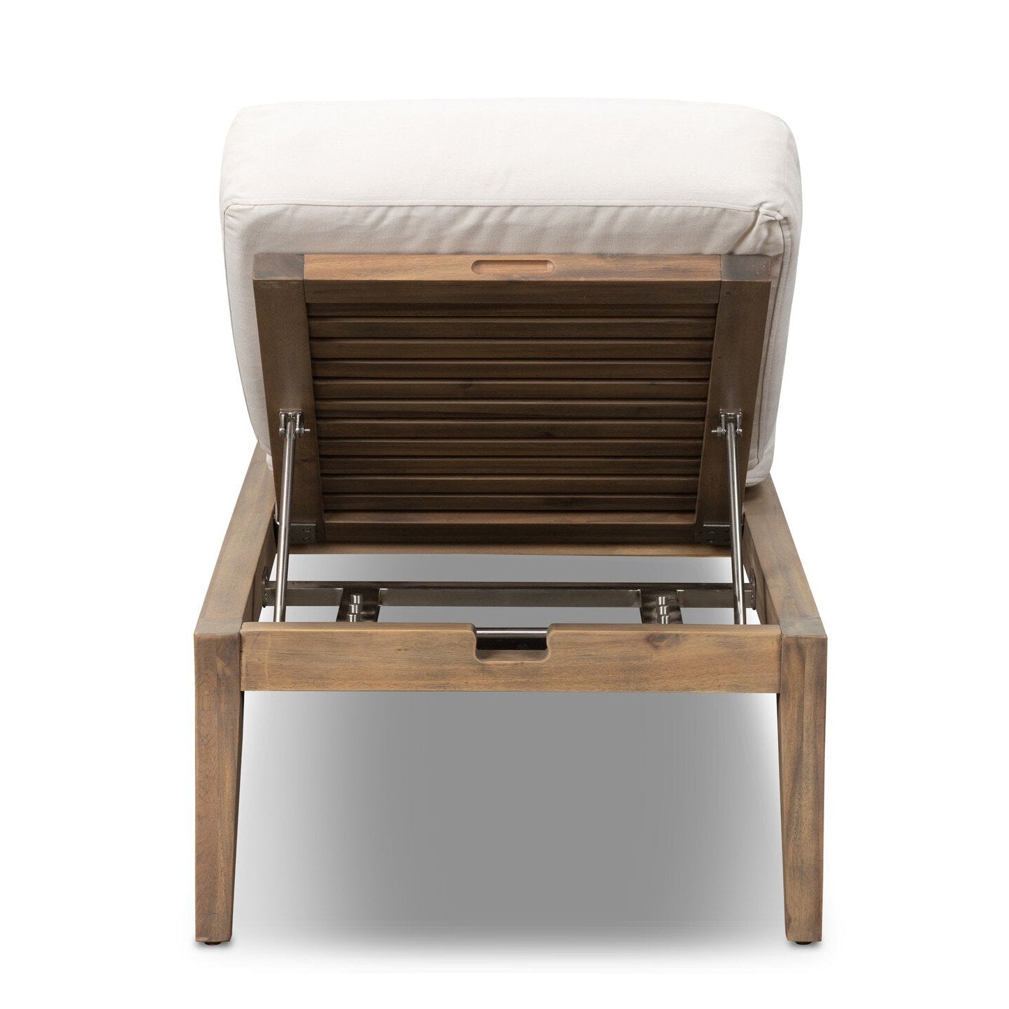 Four Hands Amaya Lorel Ivory Adjustable Outdoor Chaise Lounge back view