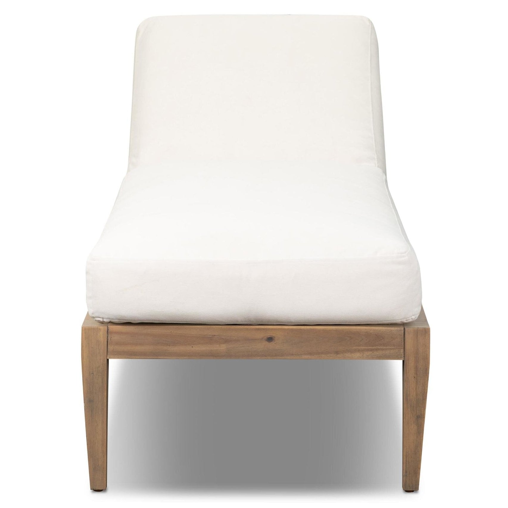 Four Hands Amaya Lorel Ivory Adjustable Outdoor Chaise Lounge front view