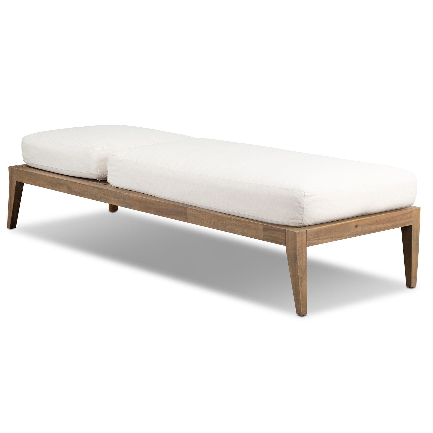 Four Hands Amaya Lorel Ivory Adjustable Outdoor Chaise Lounge open view