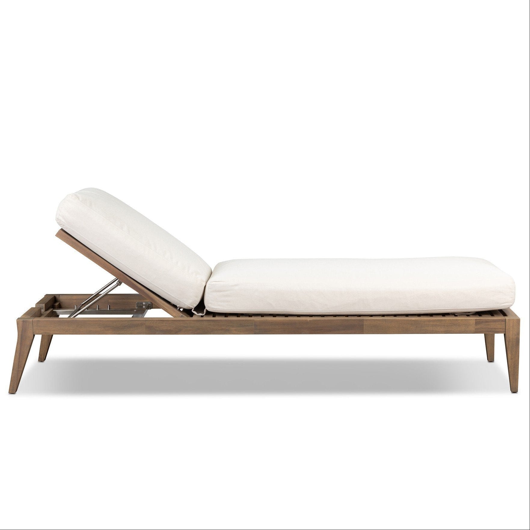 Four Hands Amaya Lorel Ivory Adjustable Outdoor Chaise Lounge side view