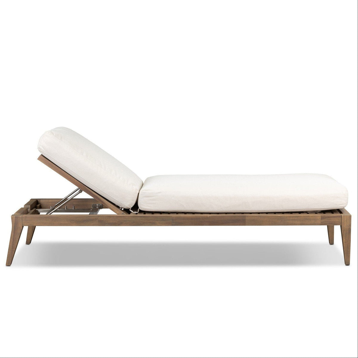 Four Hands Amaya Lorel Ivory Adjustable Outdoor Chaise Lounge side view