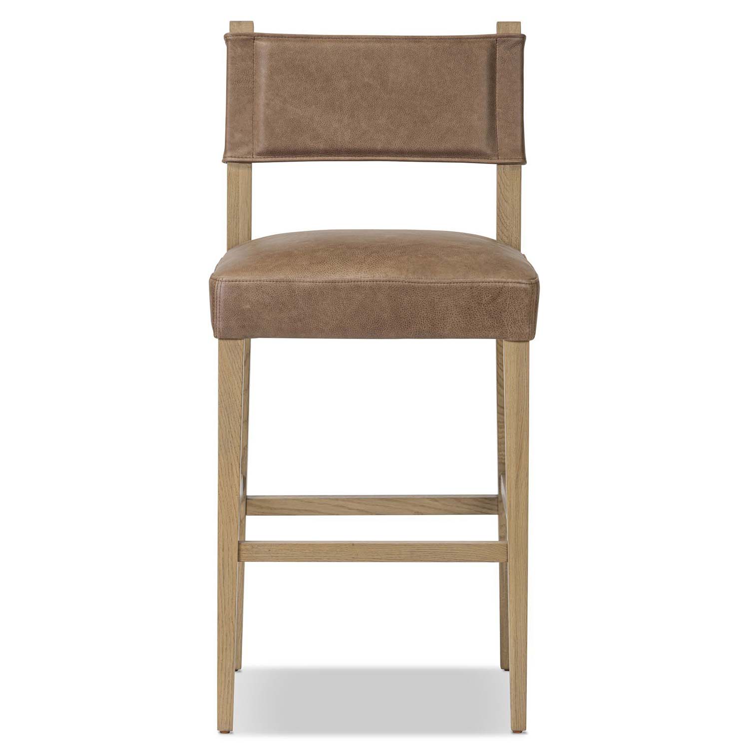 Four Hands Ferris Leather Bar Stool Set of 2