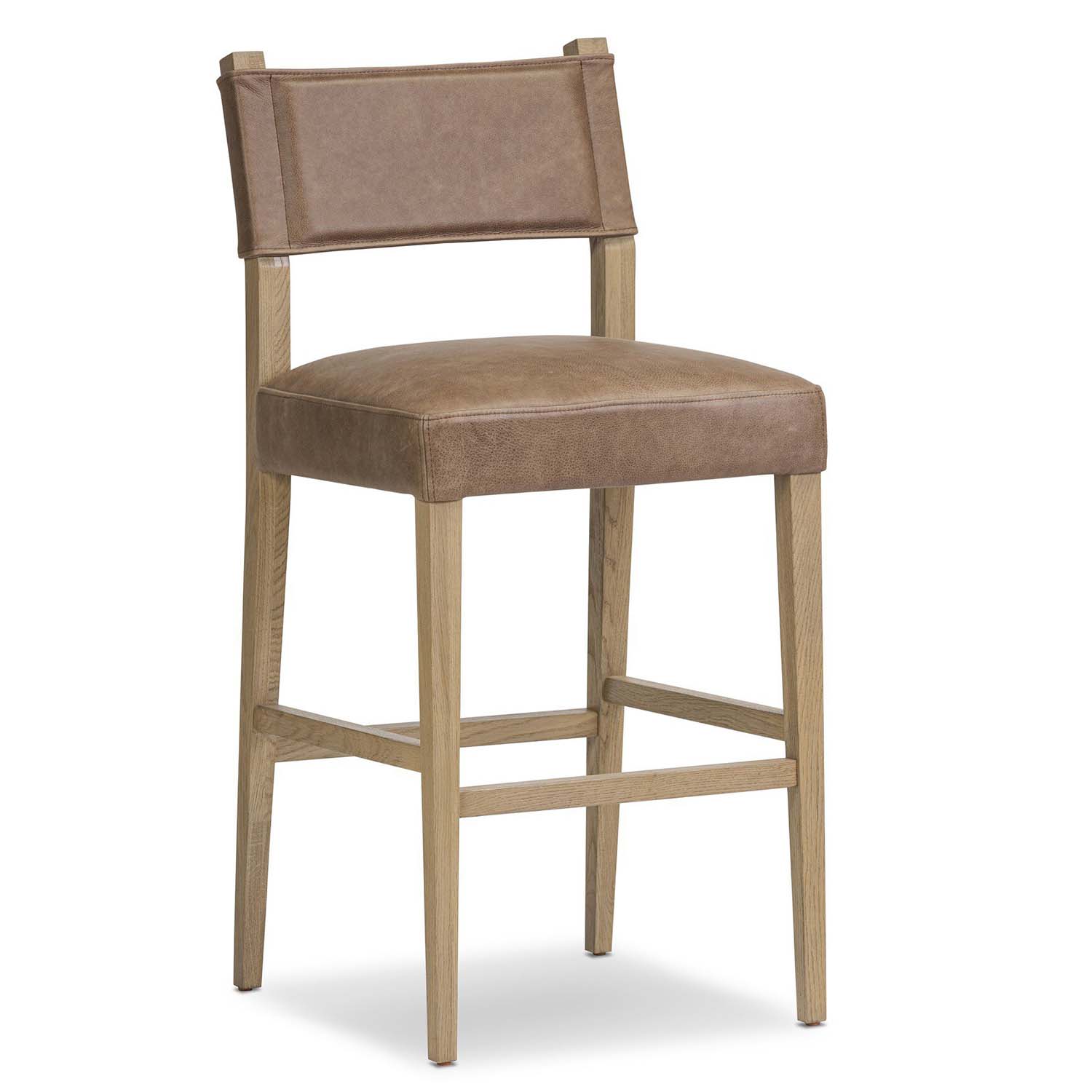 Four Hands Ferris Leather Bar Stool Set of 2