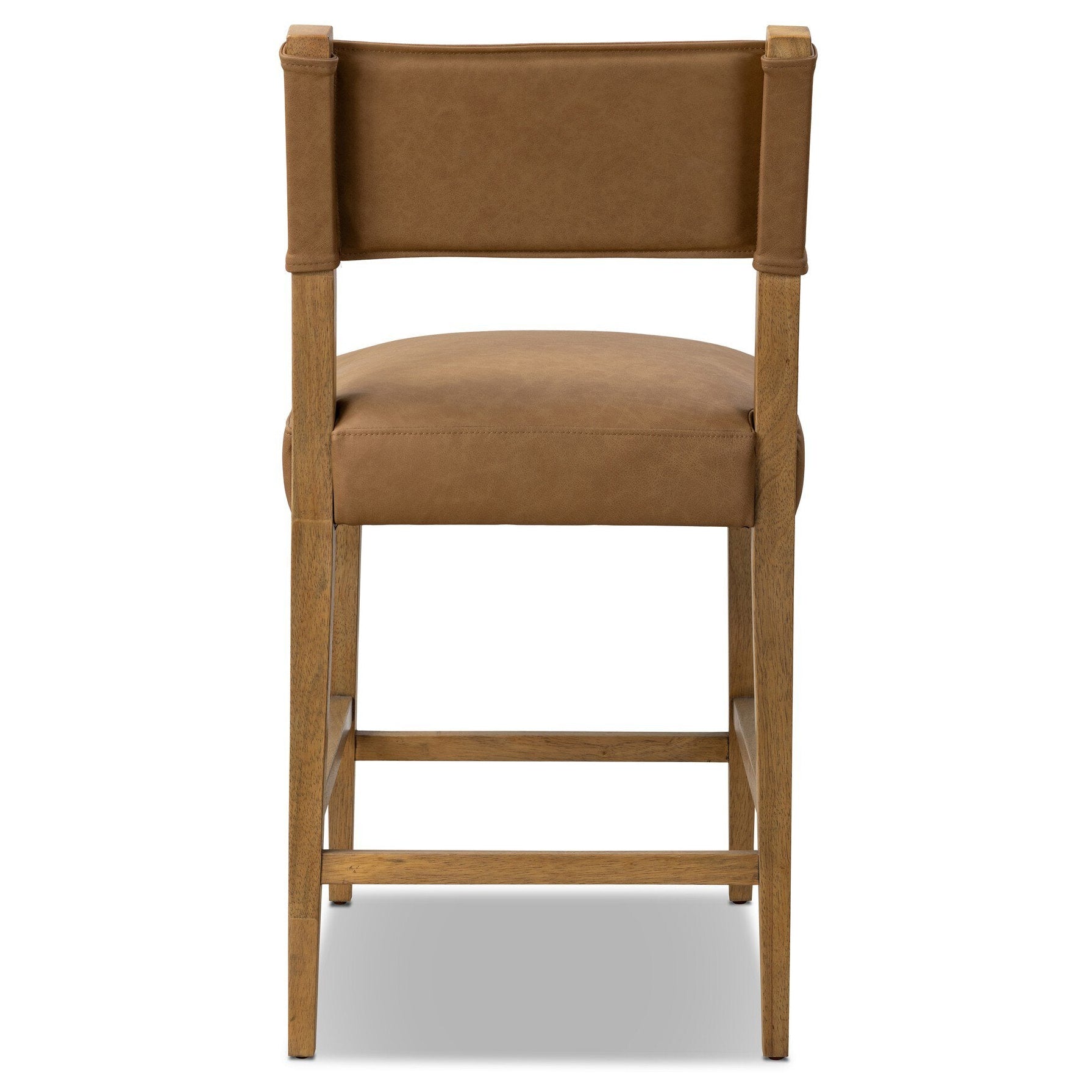 Four Hands Ferris Maestro Camel Bar Stool back view