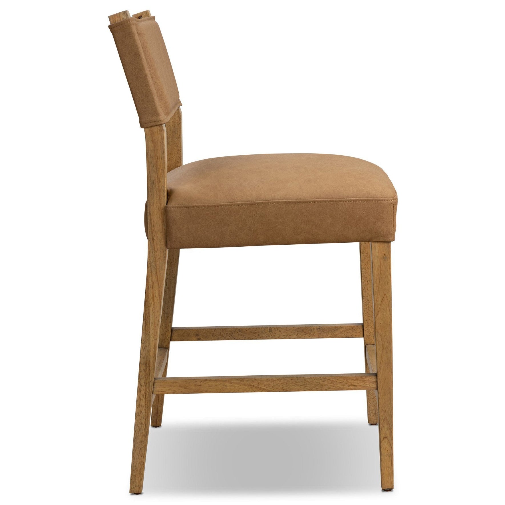 Four Hands Ferris Maestro Camel Bar Stool side view 2