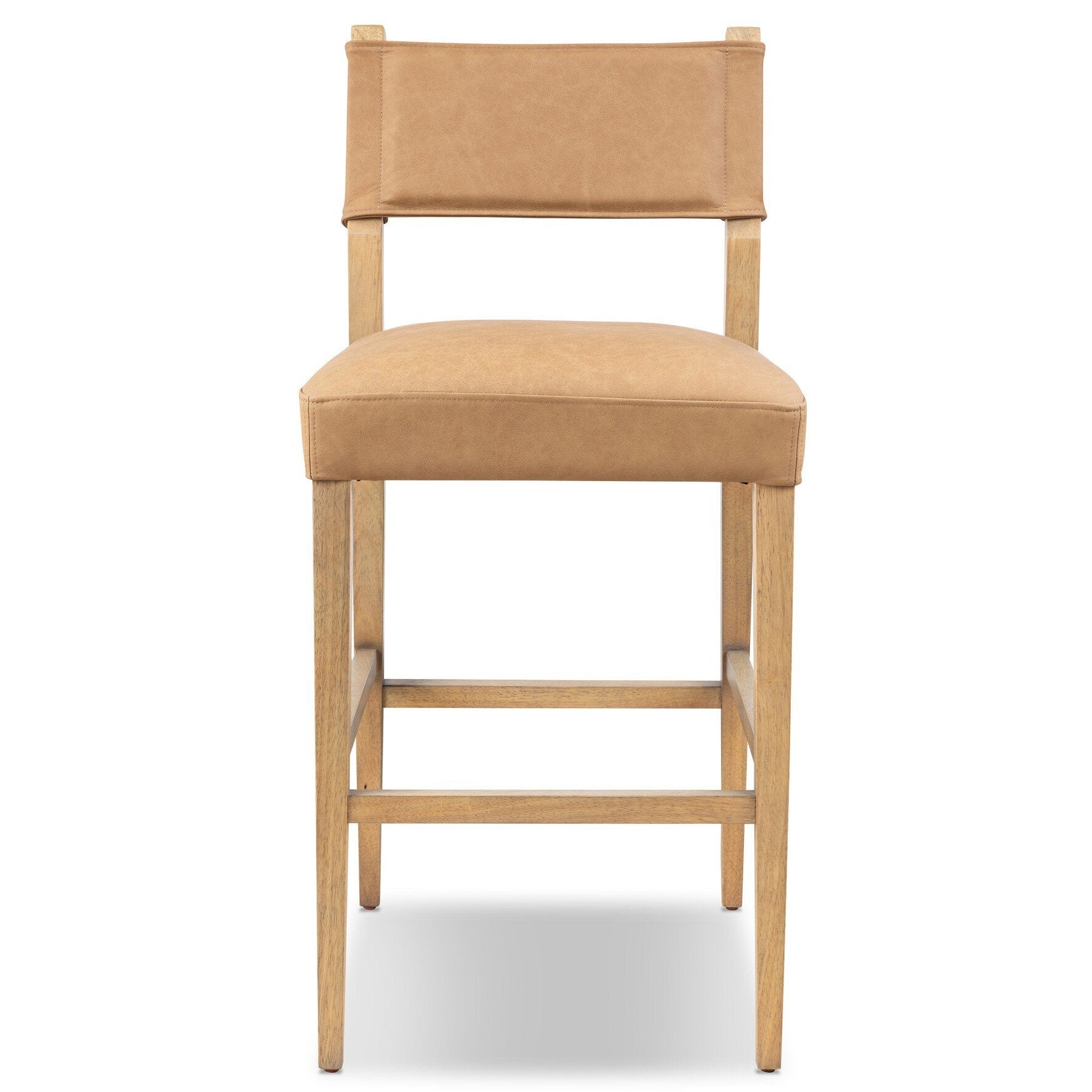 Four Hands Ferris Maestro Camel Bar Stool front view 2
