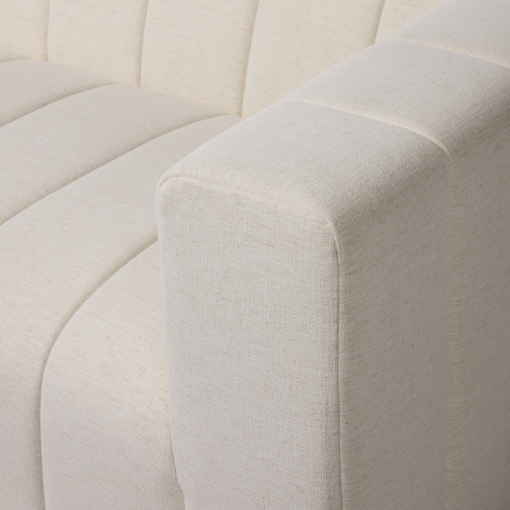 Four Hands Langham Crypton Nomad Snow 89in Sofa close-up detail