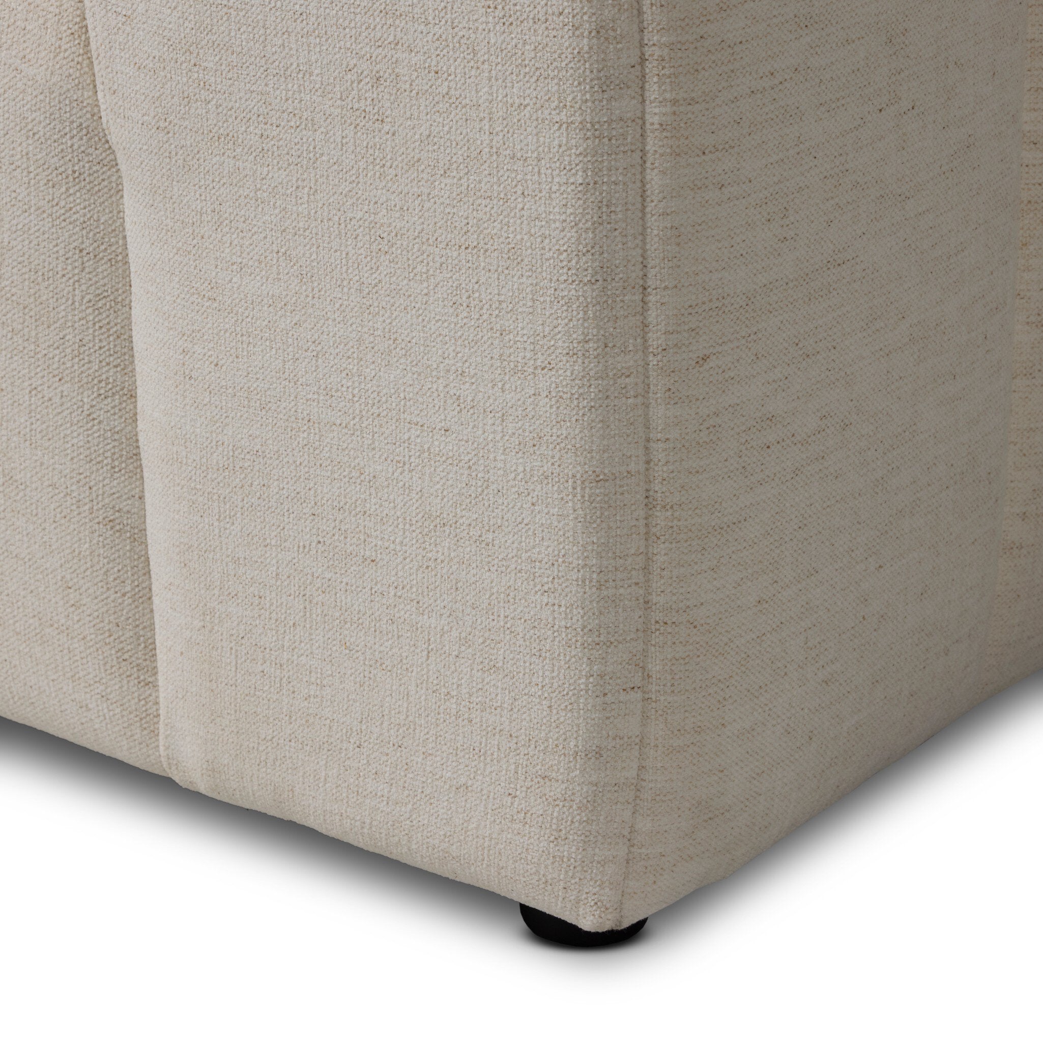 Four Hands Langham Crypton Nomad Snow 89in Sofa texture close-up