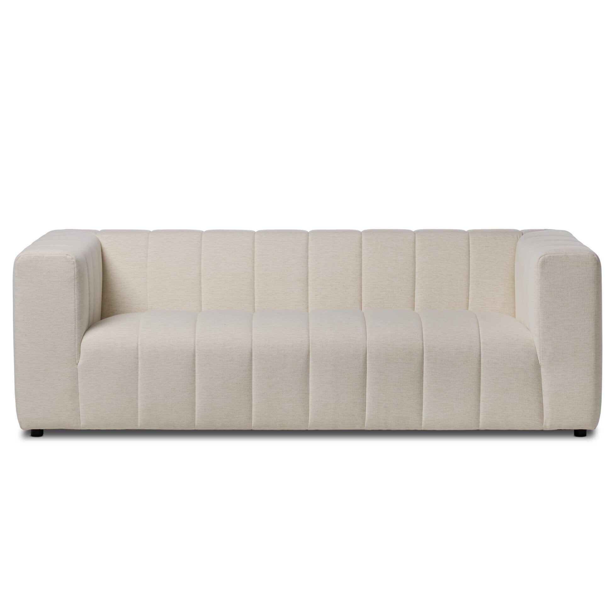 Four Hands Langham Crypton Nomad Snow 89in Sofa front view