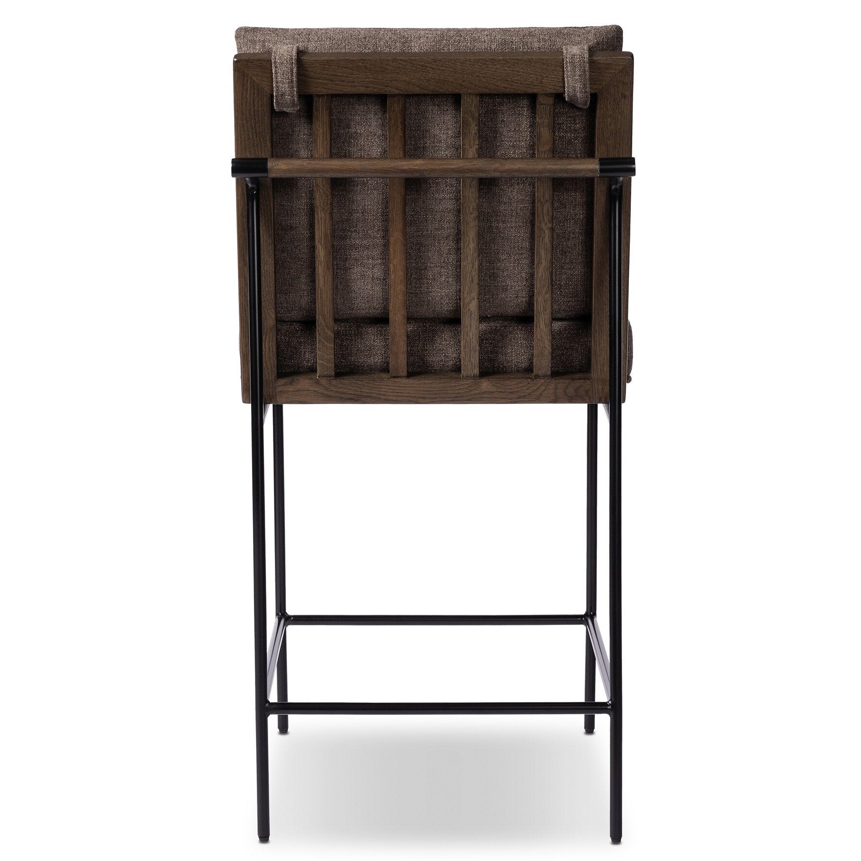 Four Hands Crete Landale Charcoal Bar Stool back view