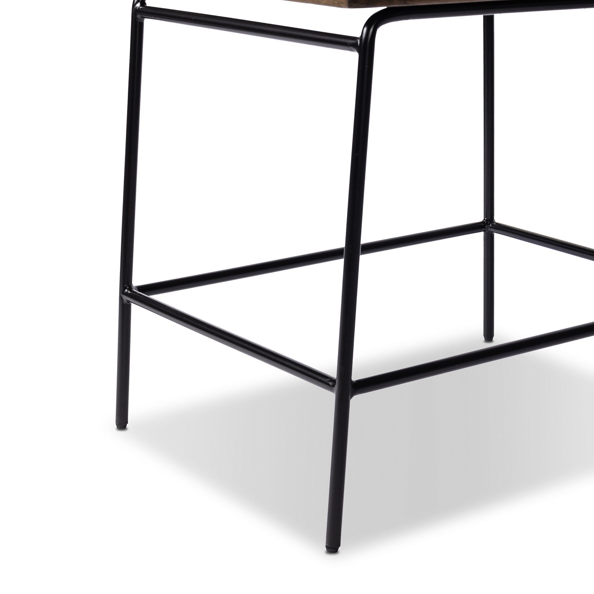 Four Hands Crete Landale Charcoal Bar Stool texture close-up