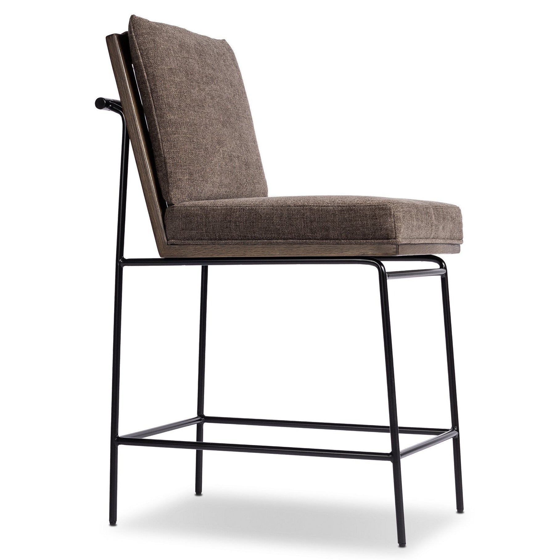 Four Hands Crete Landale Charcoal Bar Stool craftsmanship detail