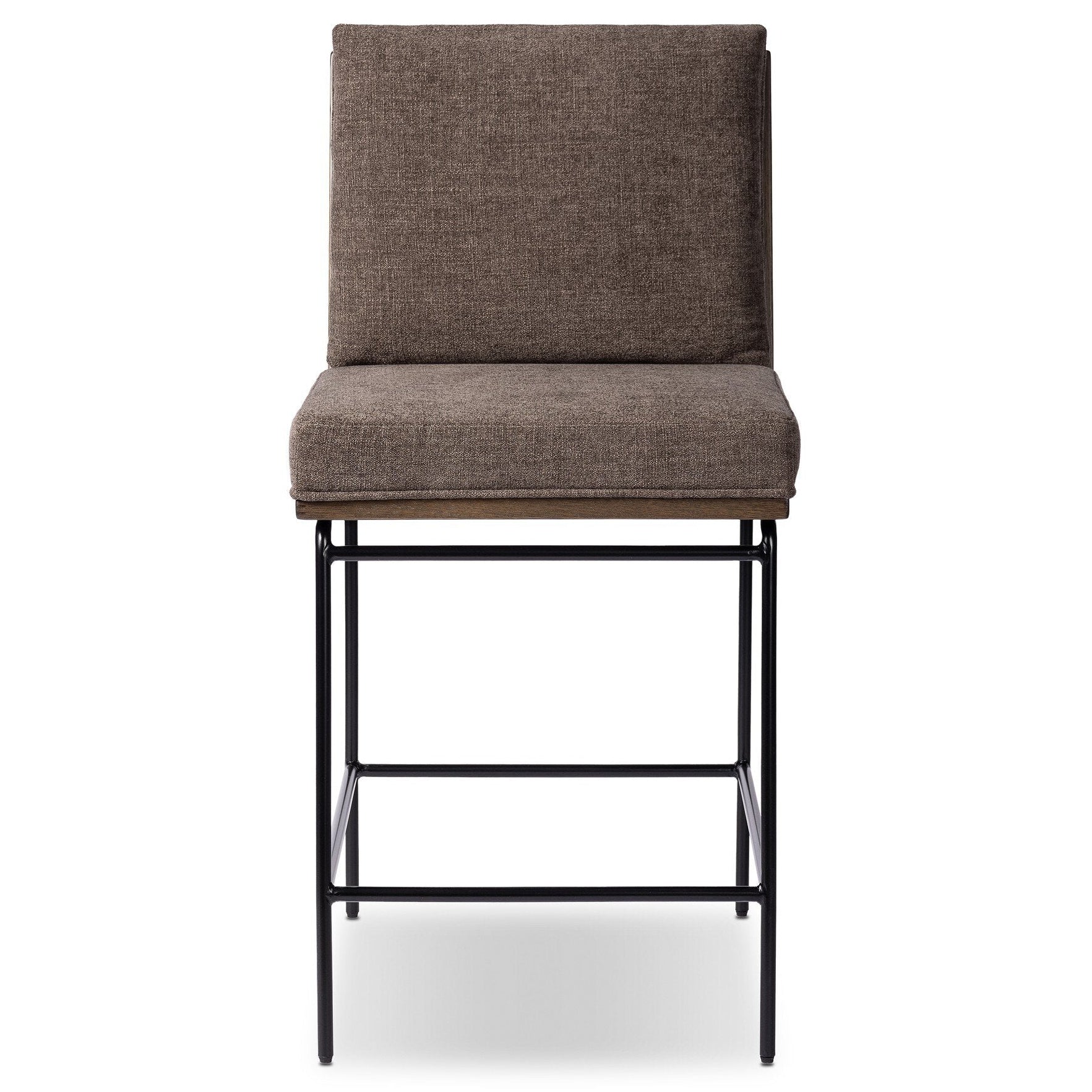 Four Hands Crete Landale Charcoal Bar Stool front view