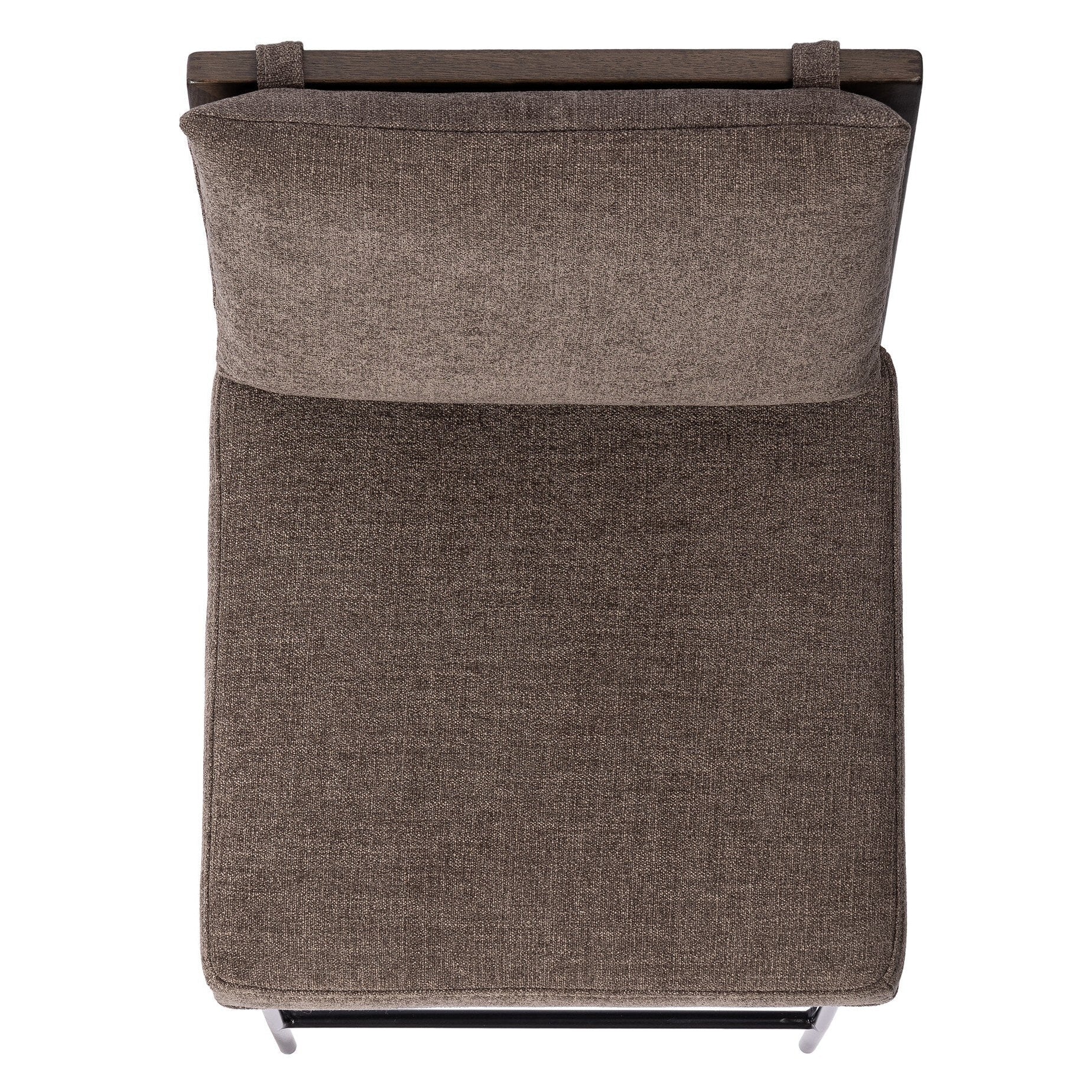 Four Hands Crete Landale Charcoal Bar Stool top-down view