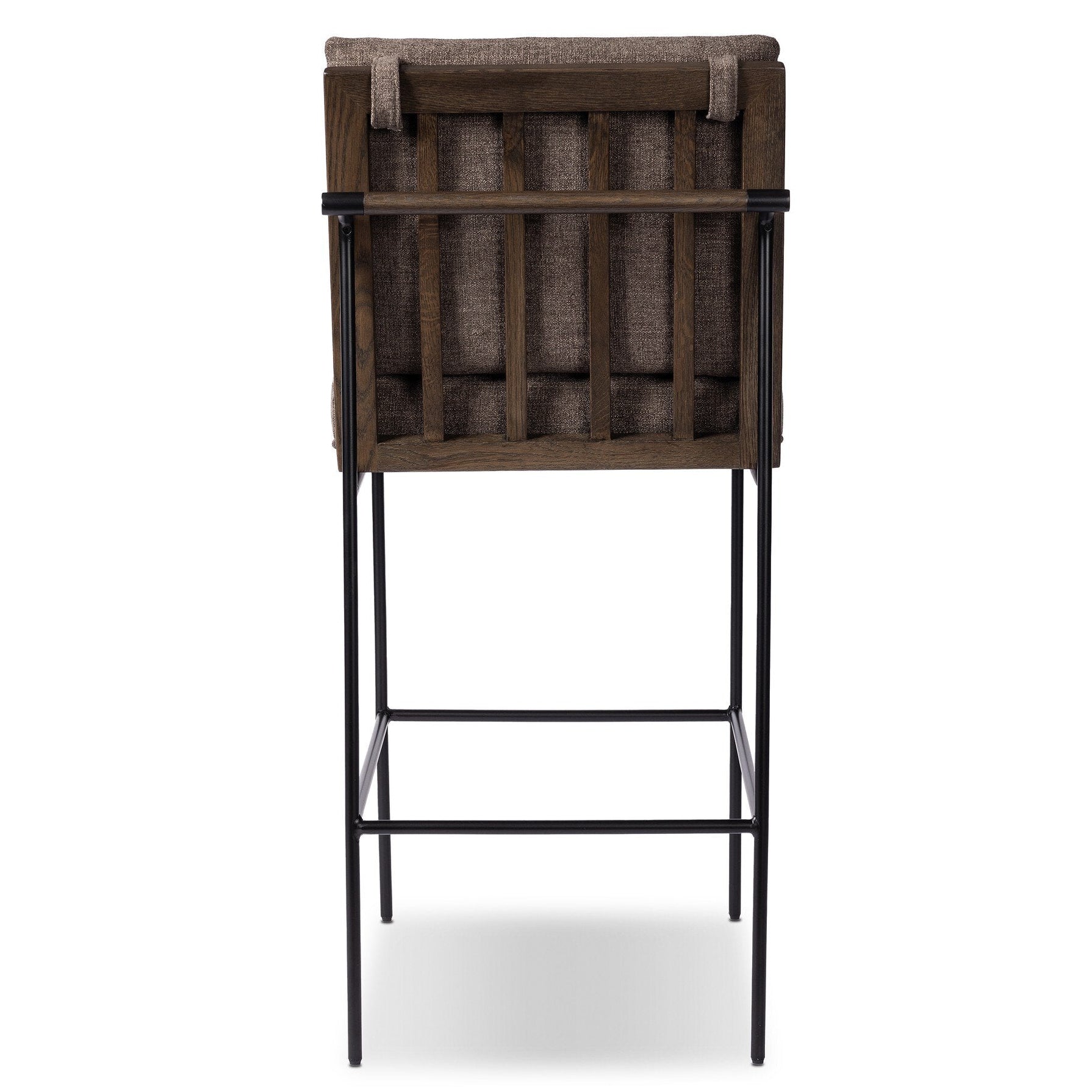 Four Hands Crete Landale Charcoal Counter Stool back view