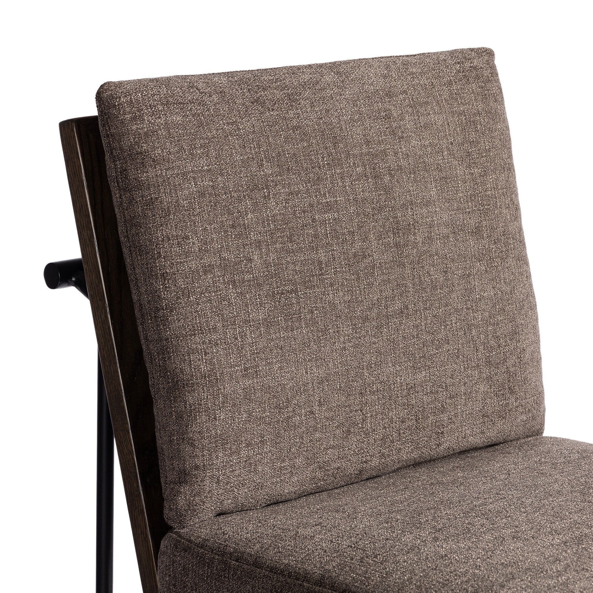 Four Hands Crete Landale Charcoal Counter Stool close-up detail