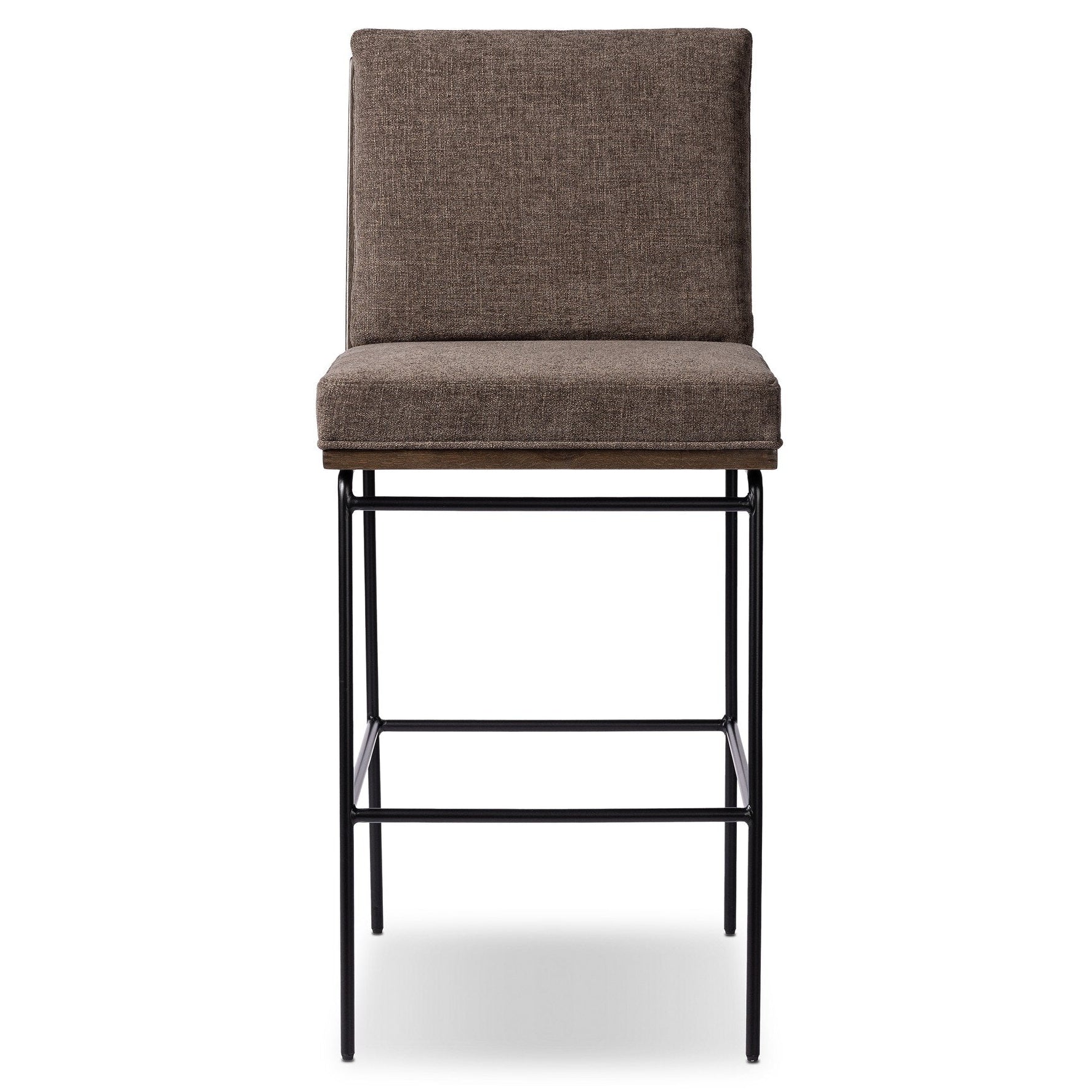 Four Hands Crete Landale Charcoal Counter Stool front view