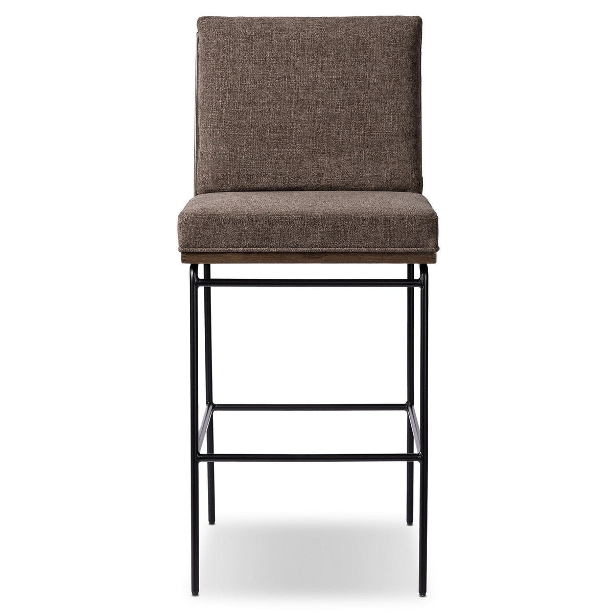 Four Hands Crete Landale Charcoal Counter Stool front view