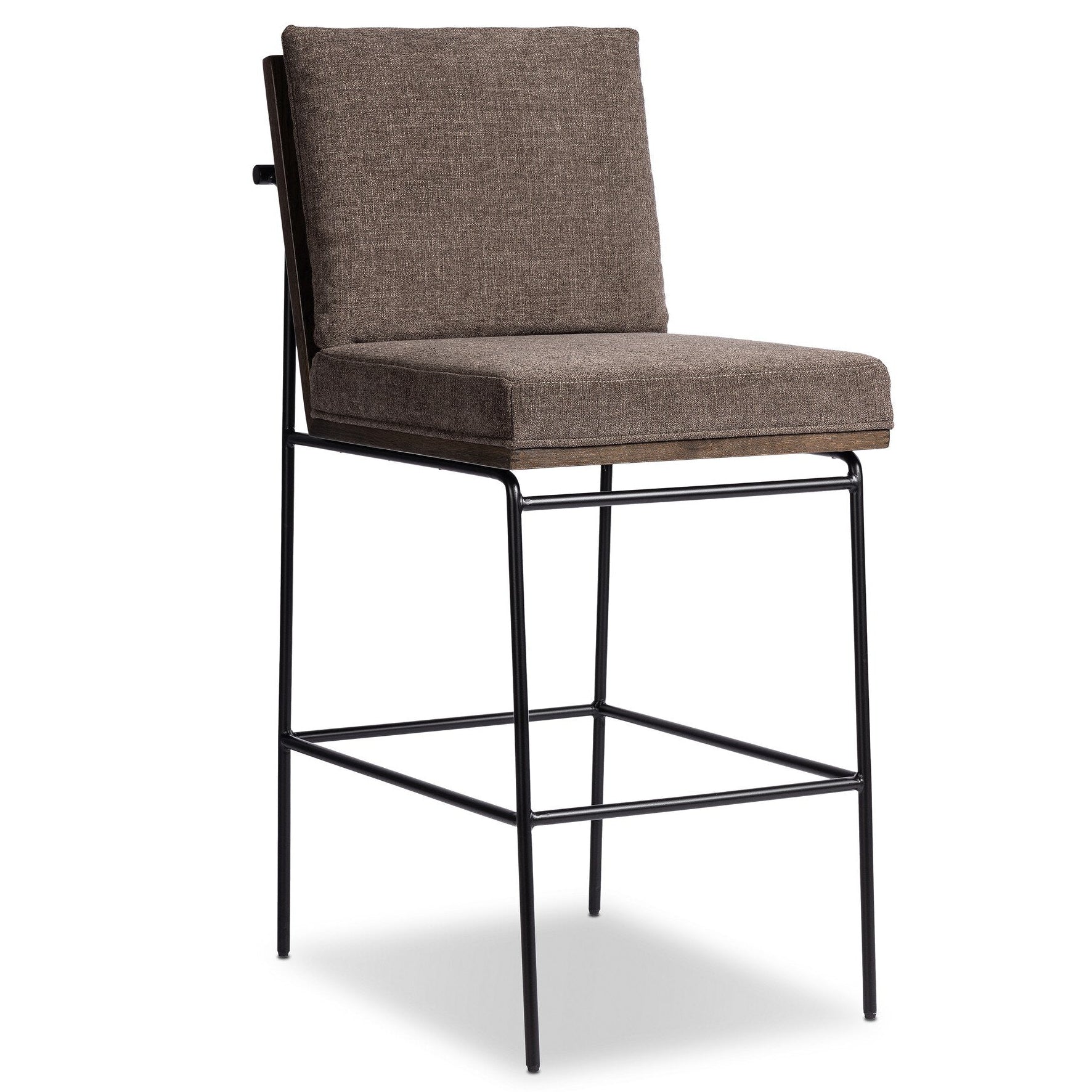 Four Hands Crete Landale Charcoal Counter Stool styled setting