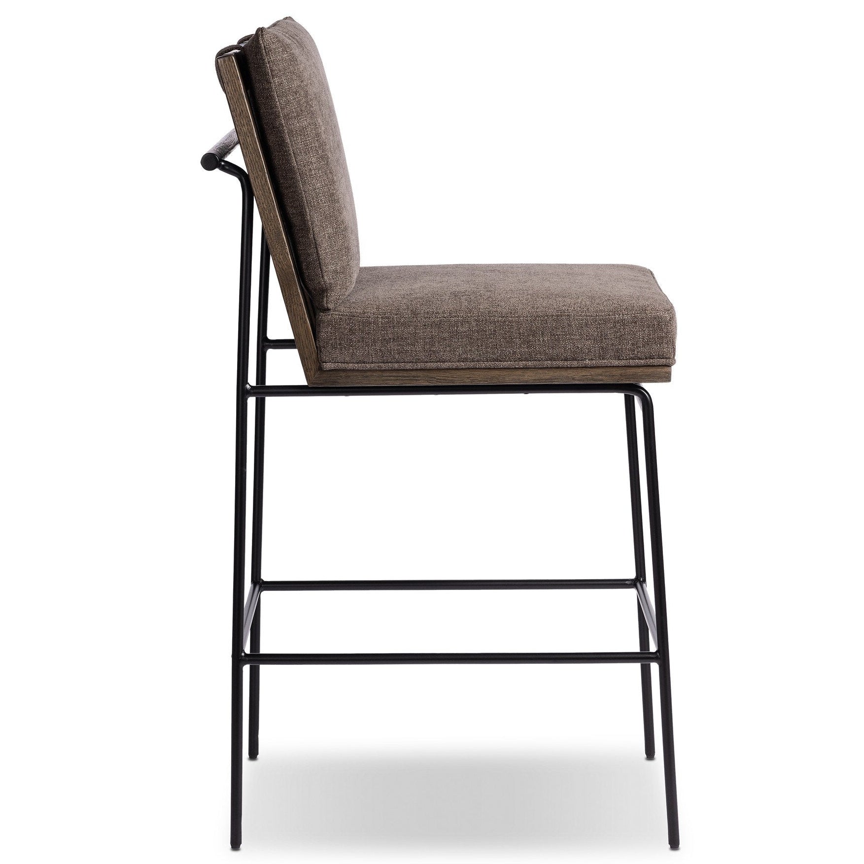 Four Hands Crete Landale Charcoal Counter Stool side view