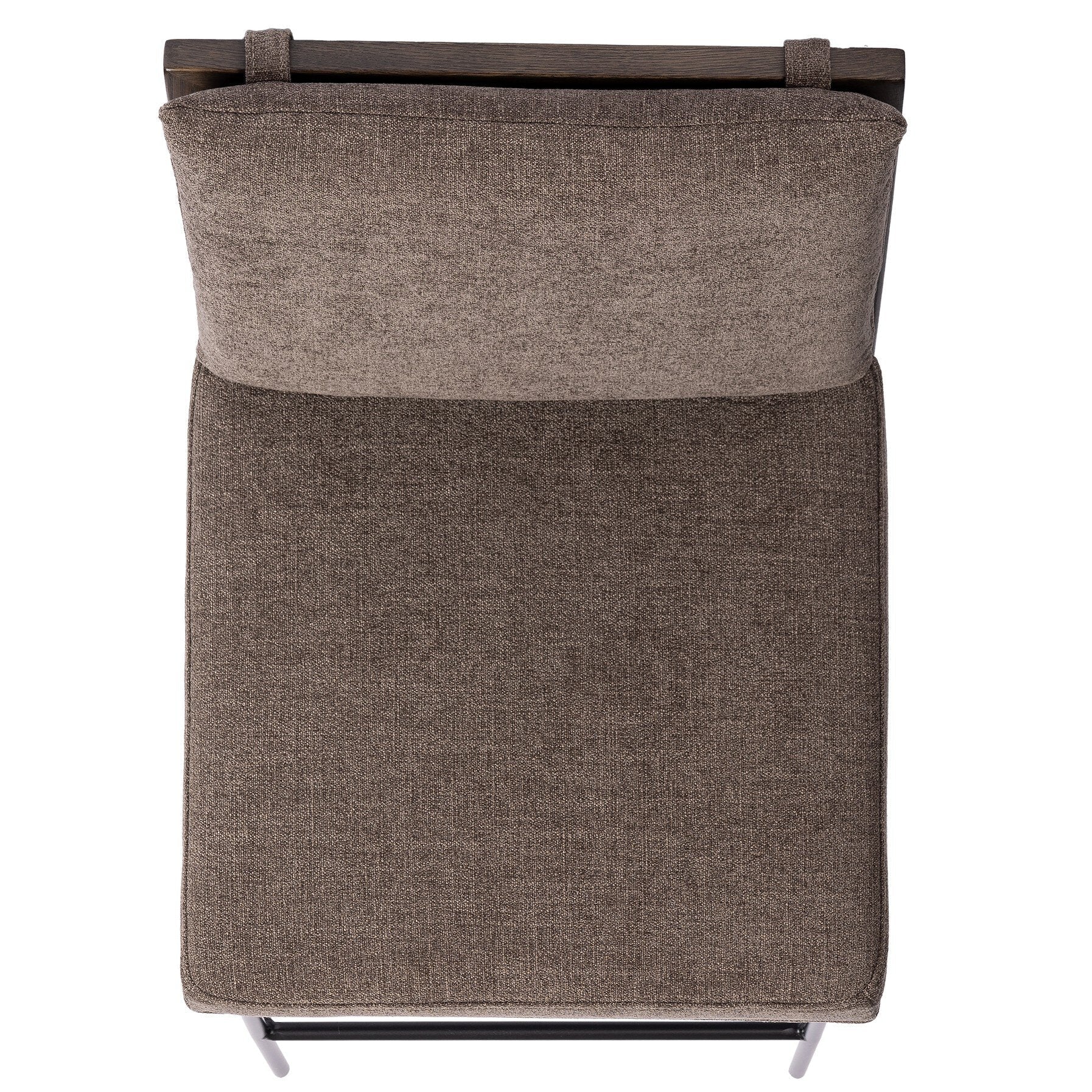 Four Hands Crete Landale Charcoal Counter Stool top-down view
