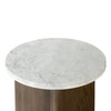 Four Hands Toli White Marble End Table