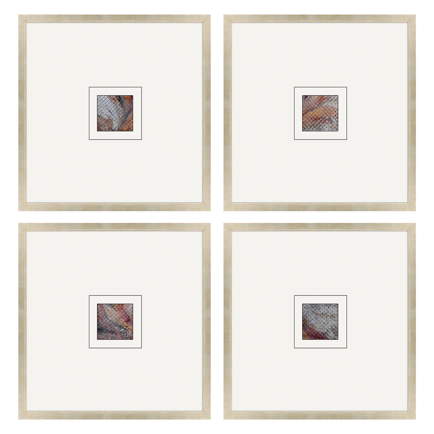 The Studio Natural Patterns I Framed Art Set of 4