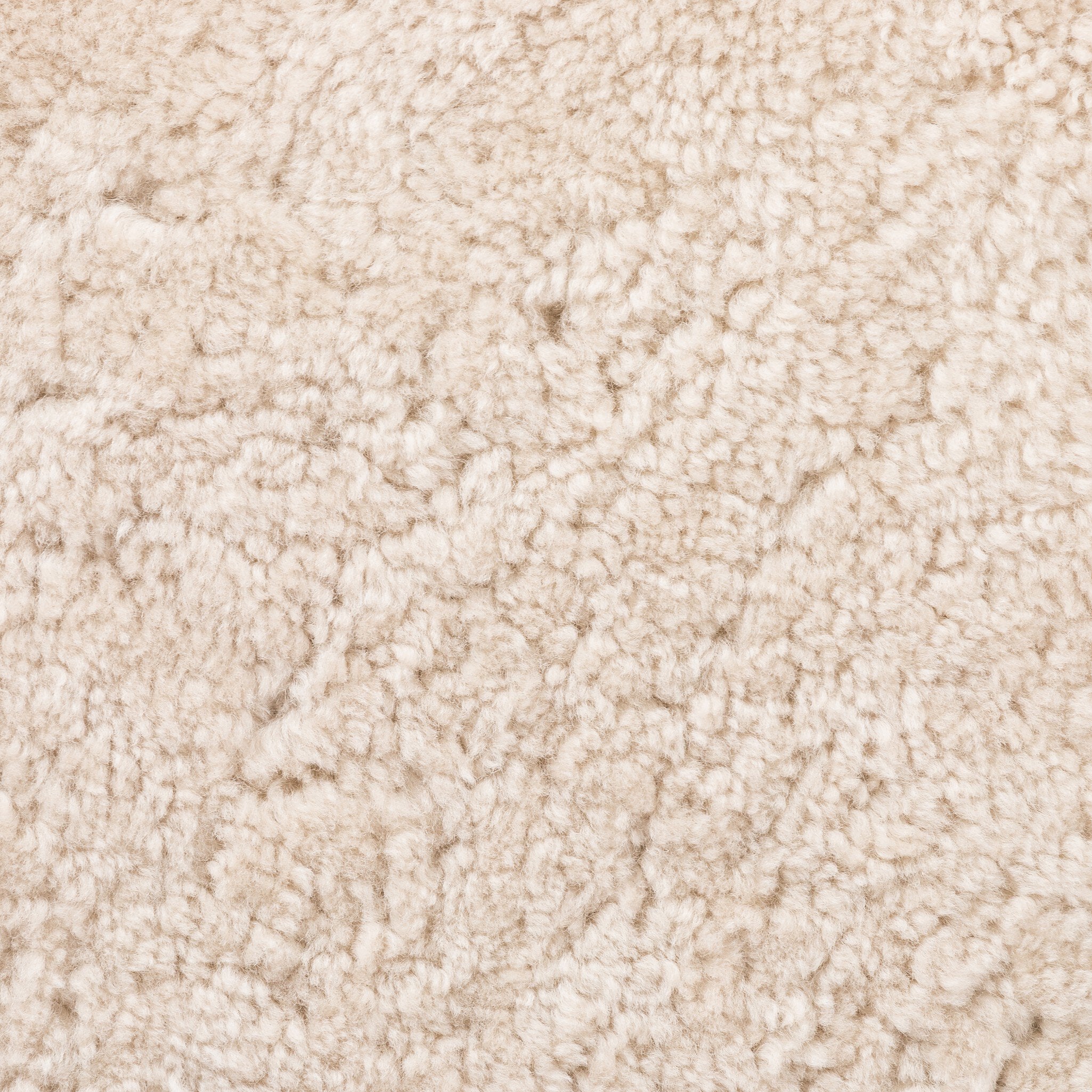Four Hands Saldino Beige Shearling Counter Stool material and finish detail