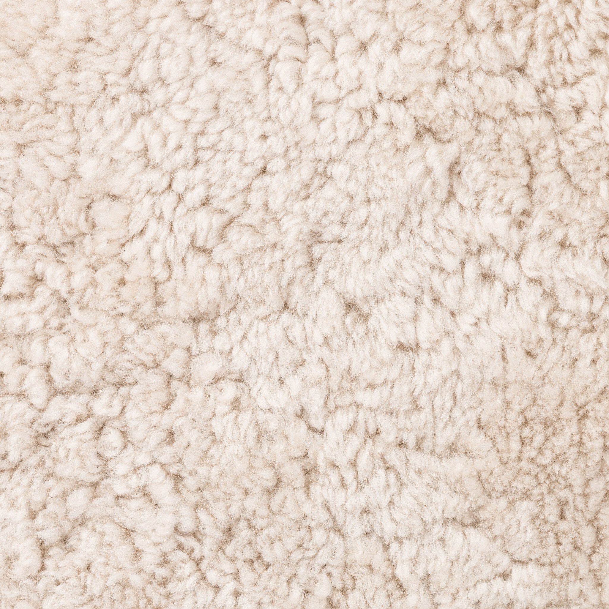Four Hands Saldino Beige Shearling Counter Stool craftsmanship detail