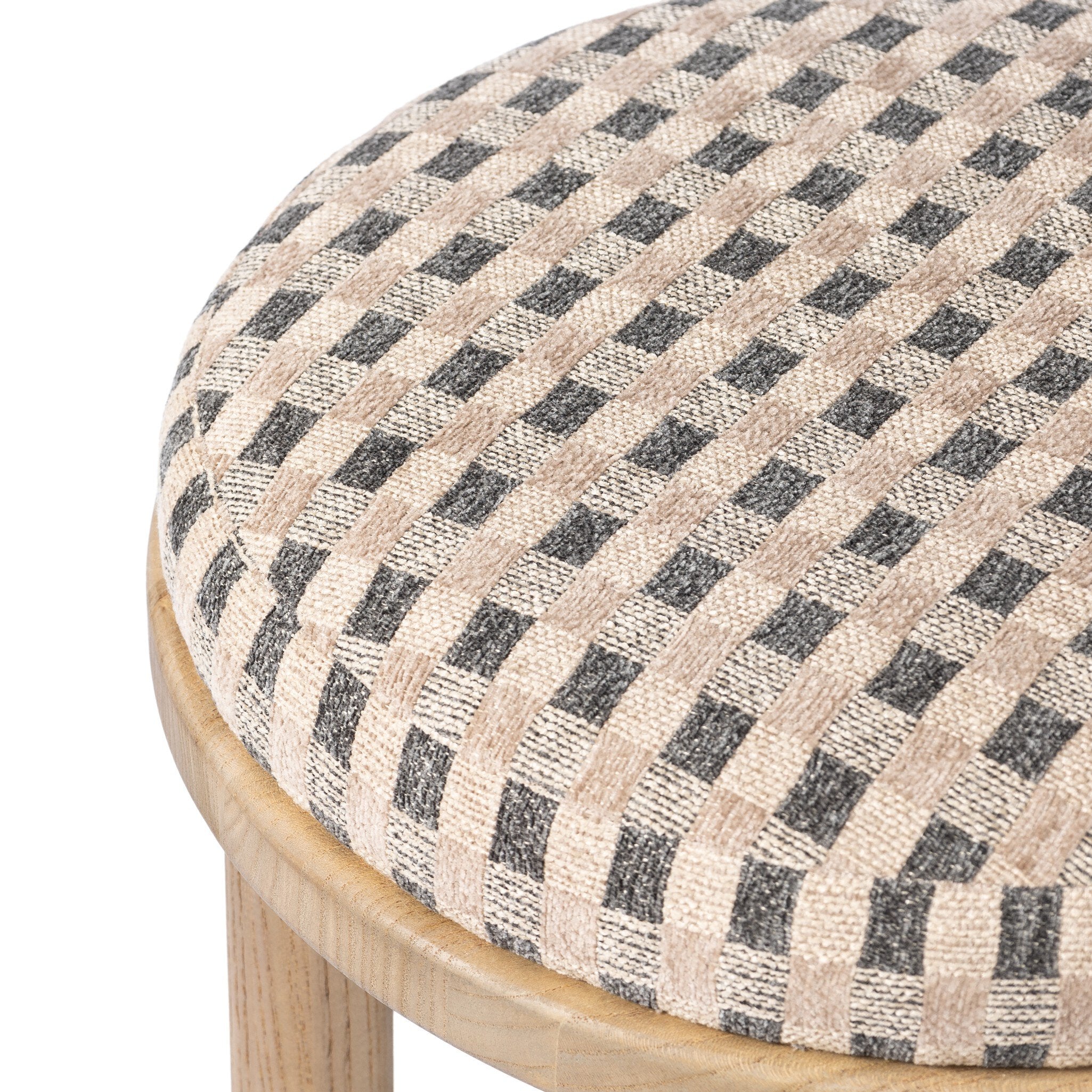 Four Hands Saldino Firefinch Fawn Counter Stool material and finish detail