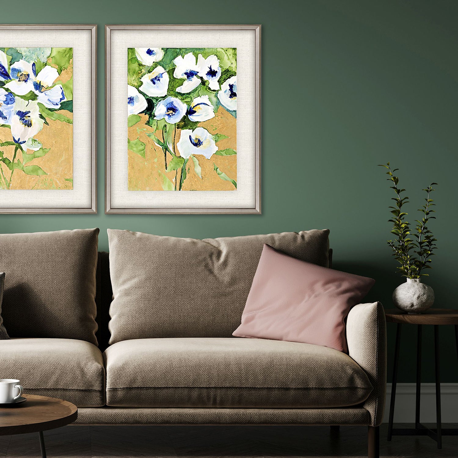 Jardine Snow Petals II Canvas Art