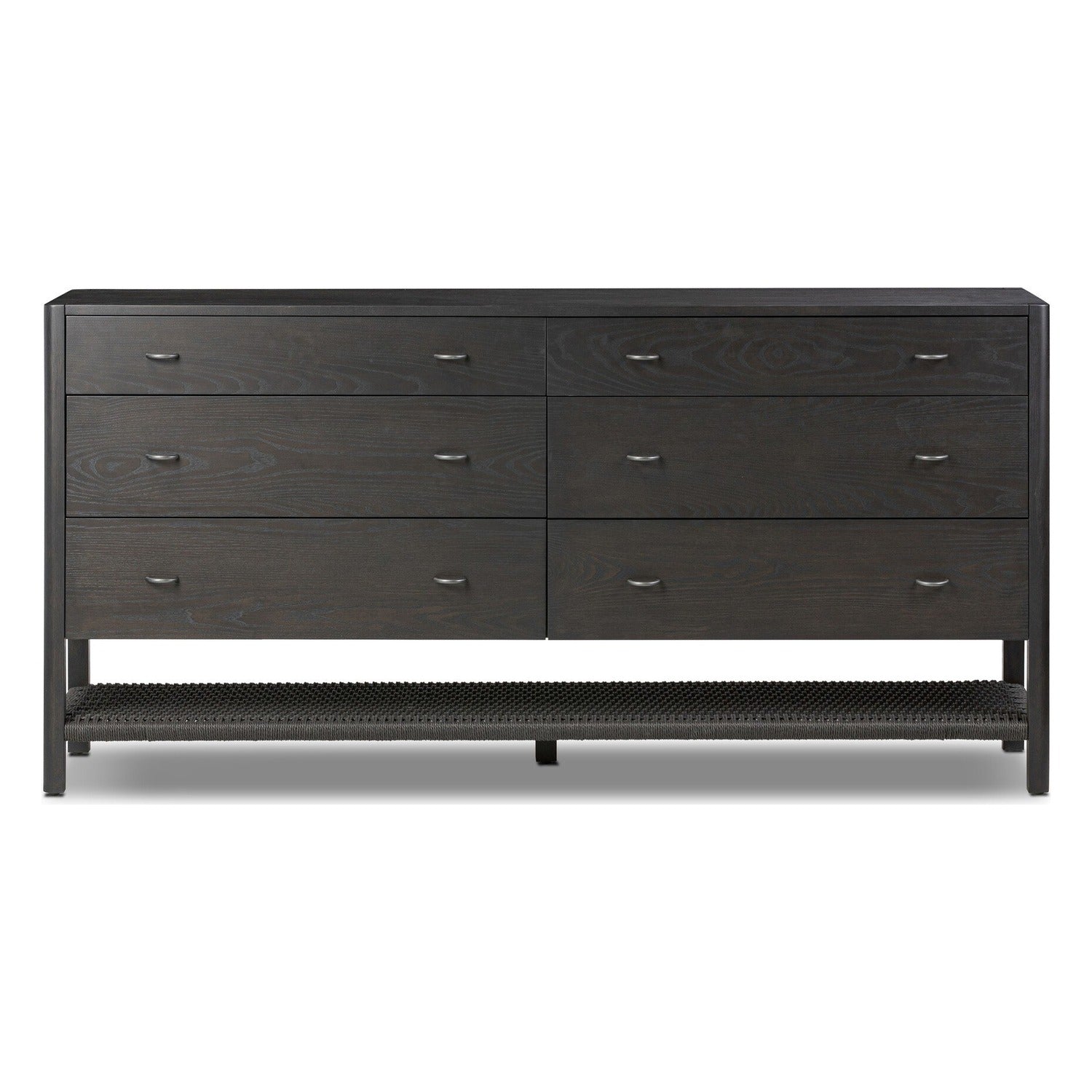 Four Hands Zuma Smoked Black Ash 6 Drawer Dresser