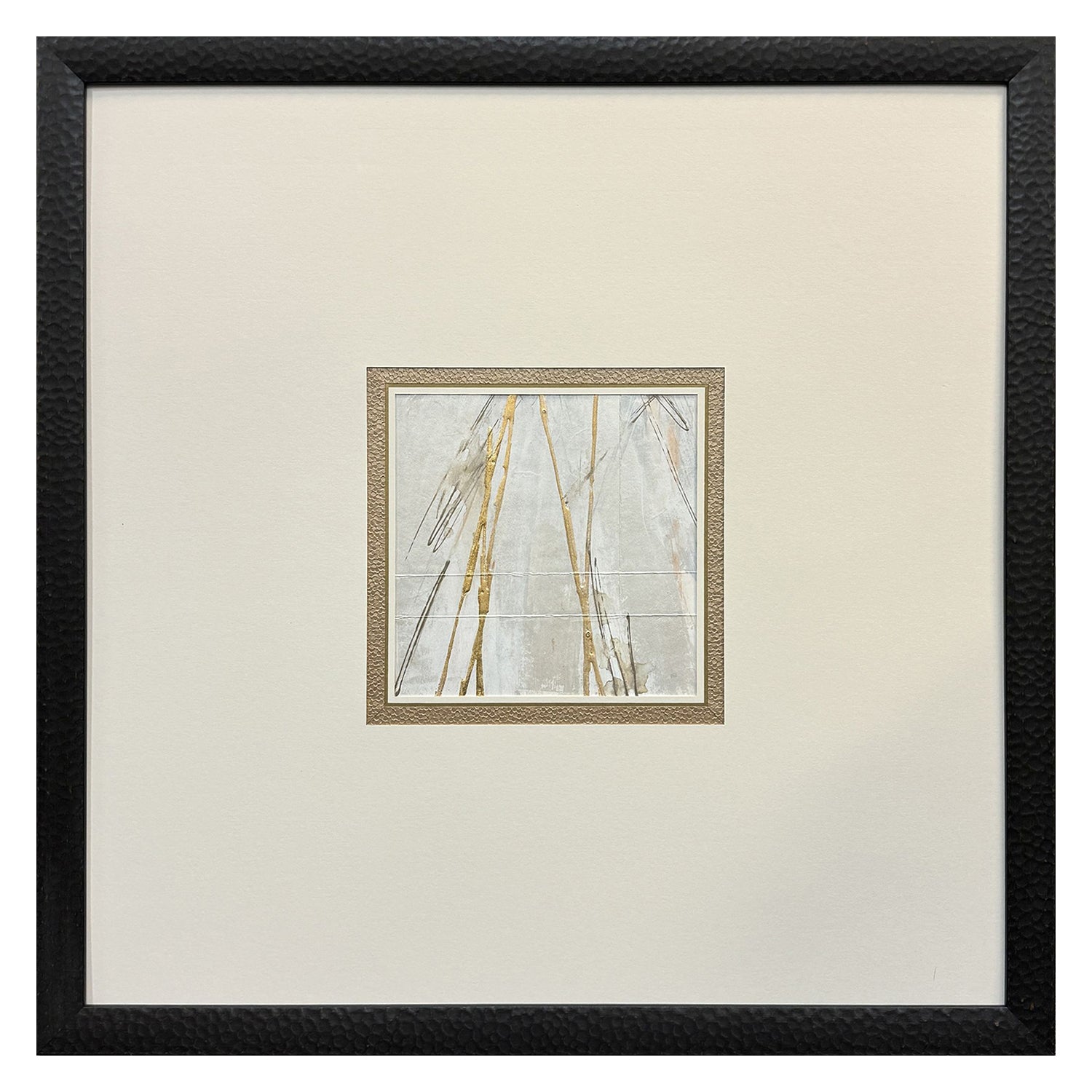 Paschke Incised Gold I Framed Artwork