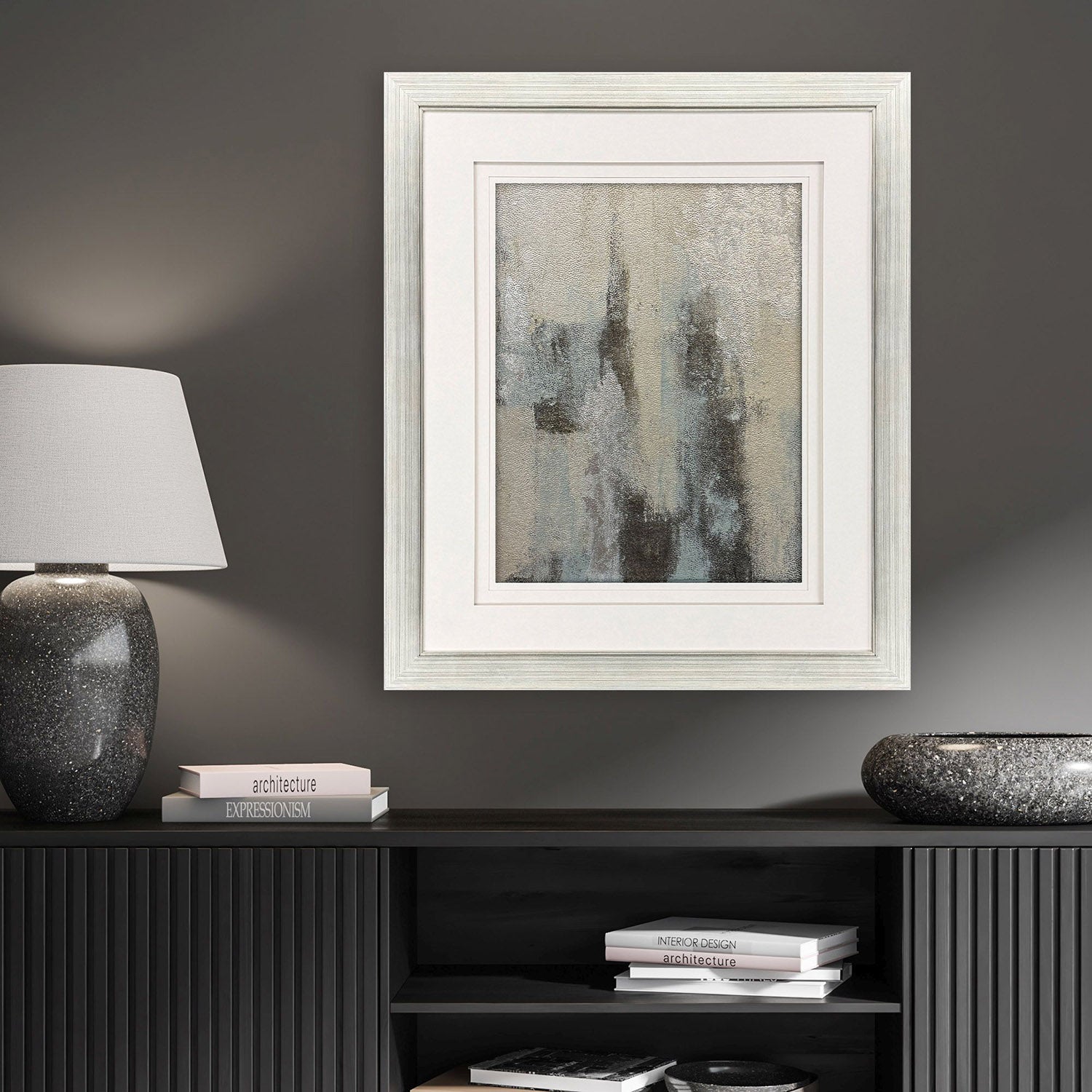 The Studio Concrete Planet I Framed Artwork
