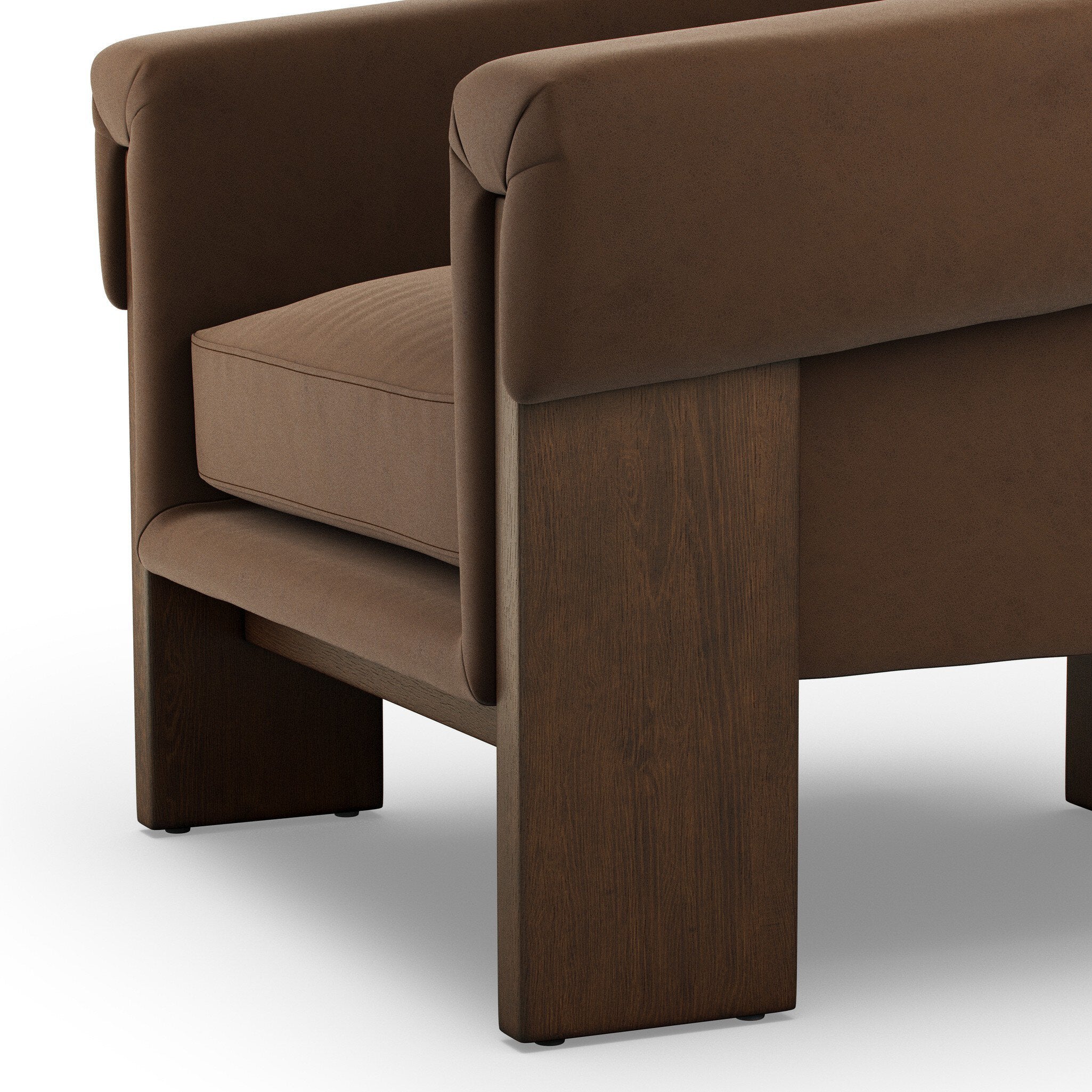 Four Hands Cairo Maestro Cigar Chair finish close-up