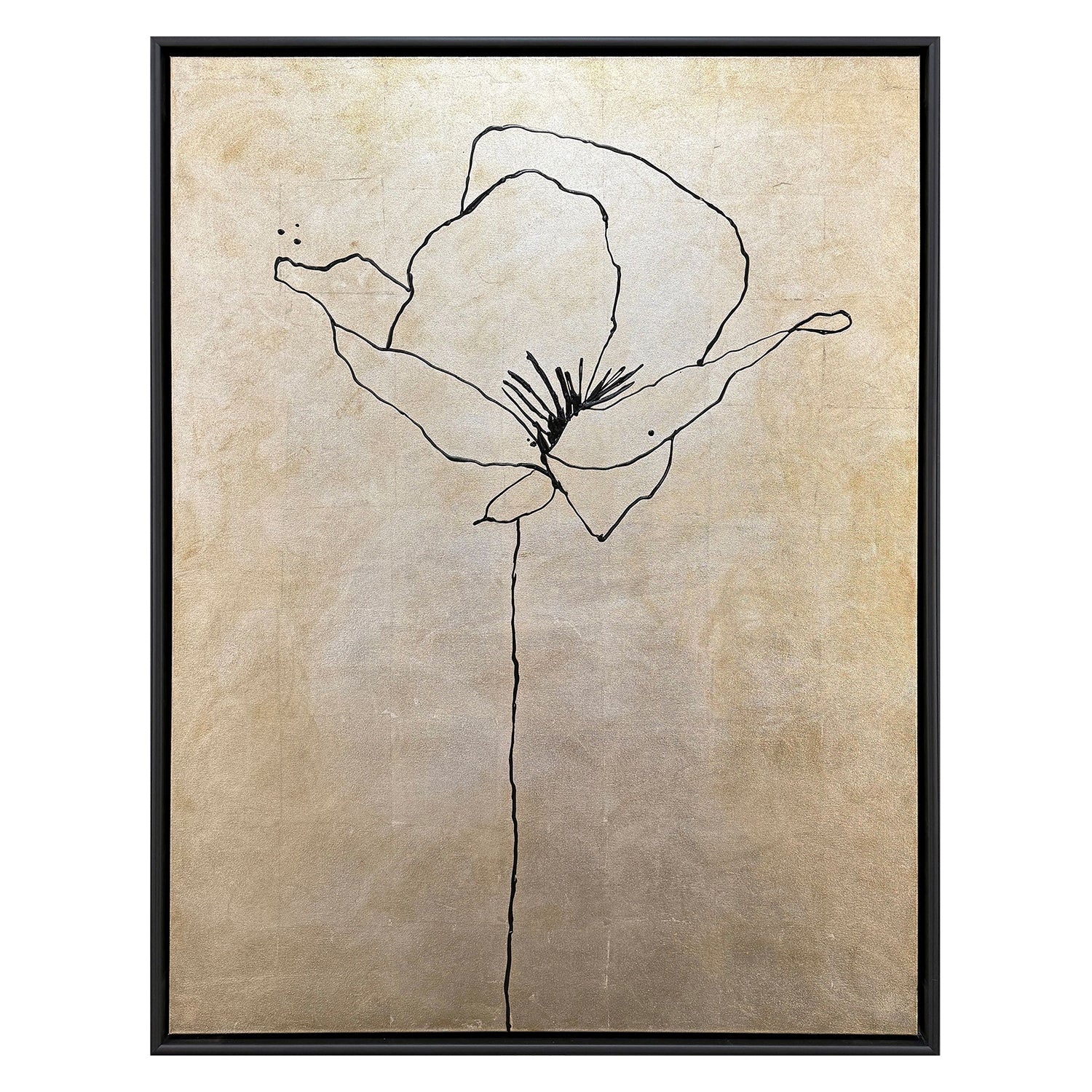 Adamson-Ray Silver Poppies I Canvas Art