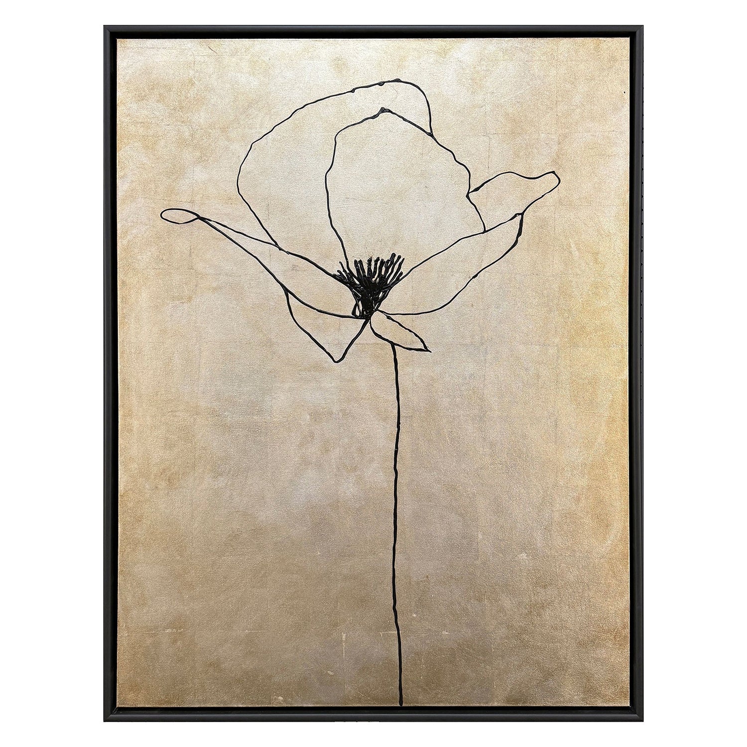 Adamson-Ray Silver Poppies II Canvas Art