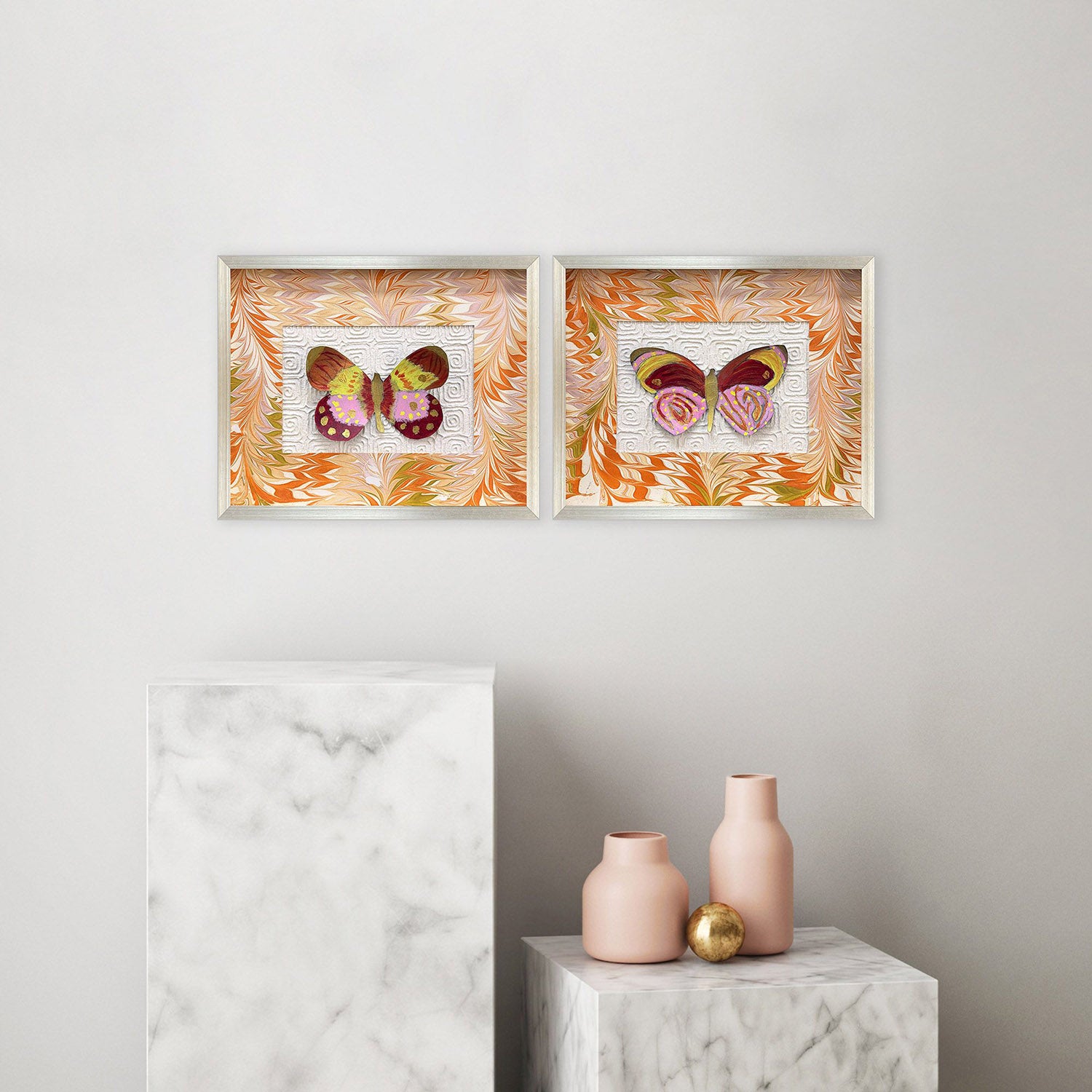 Adamson-Ray Flight Patterns I Framed Artwork Set of 2