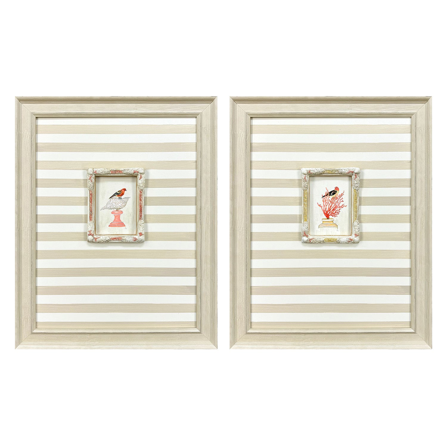 PopJoy Studio Underwater Collage II Framed Artwork Set of 2