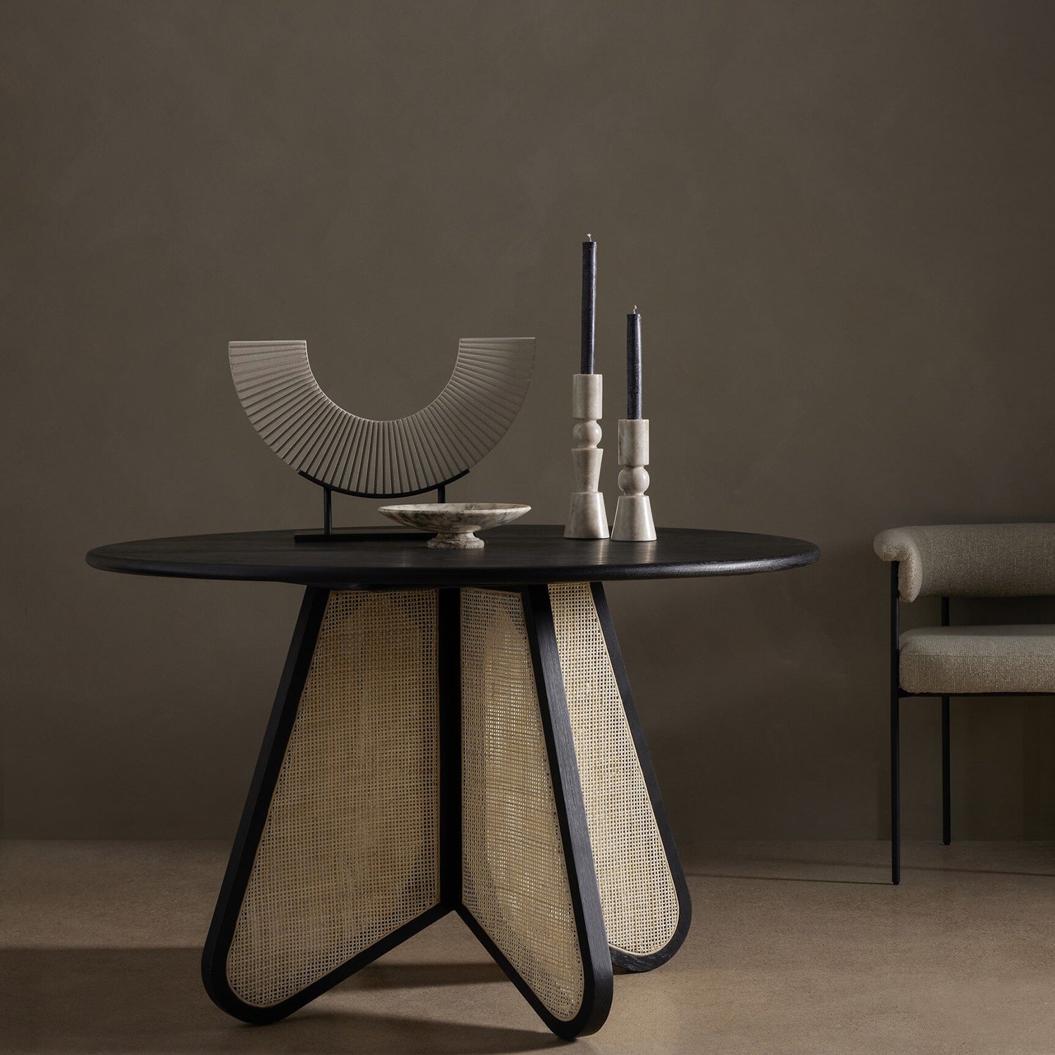 Four Hands Rosette Taper Candlestick Set